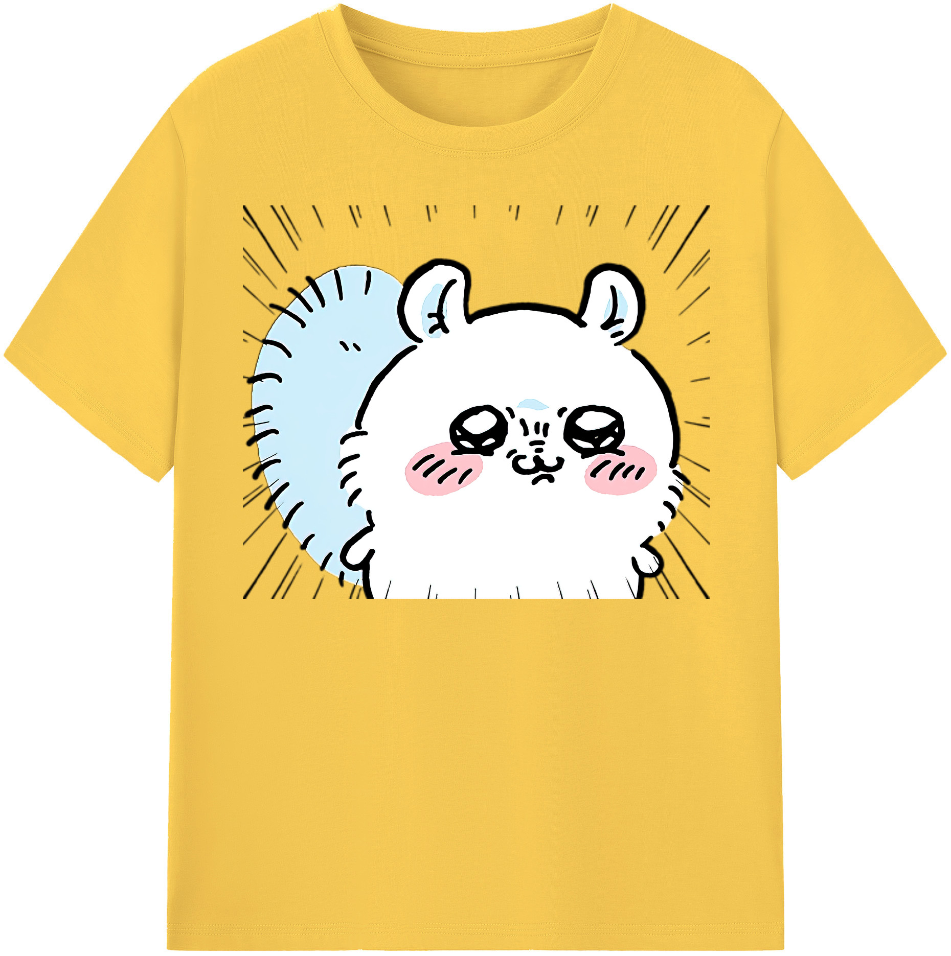 （画像用） ちいかわ モモンガ Chii-kawa Momonga 綿100％半袖Tシャツ（フロントプリント）