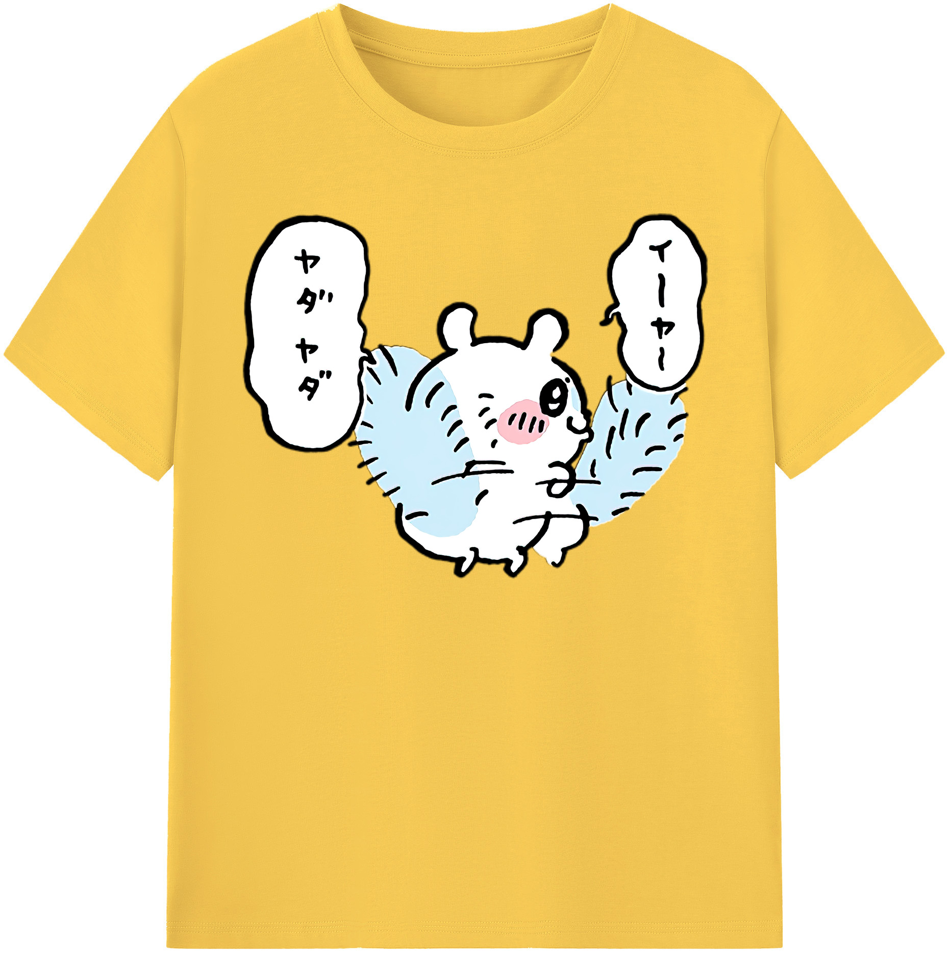 （画像用） ちいかわ モモンガ Chii-kawa Momonga 綿100％半袖Tシャツ（フロントプリント）