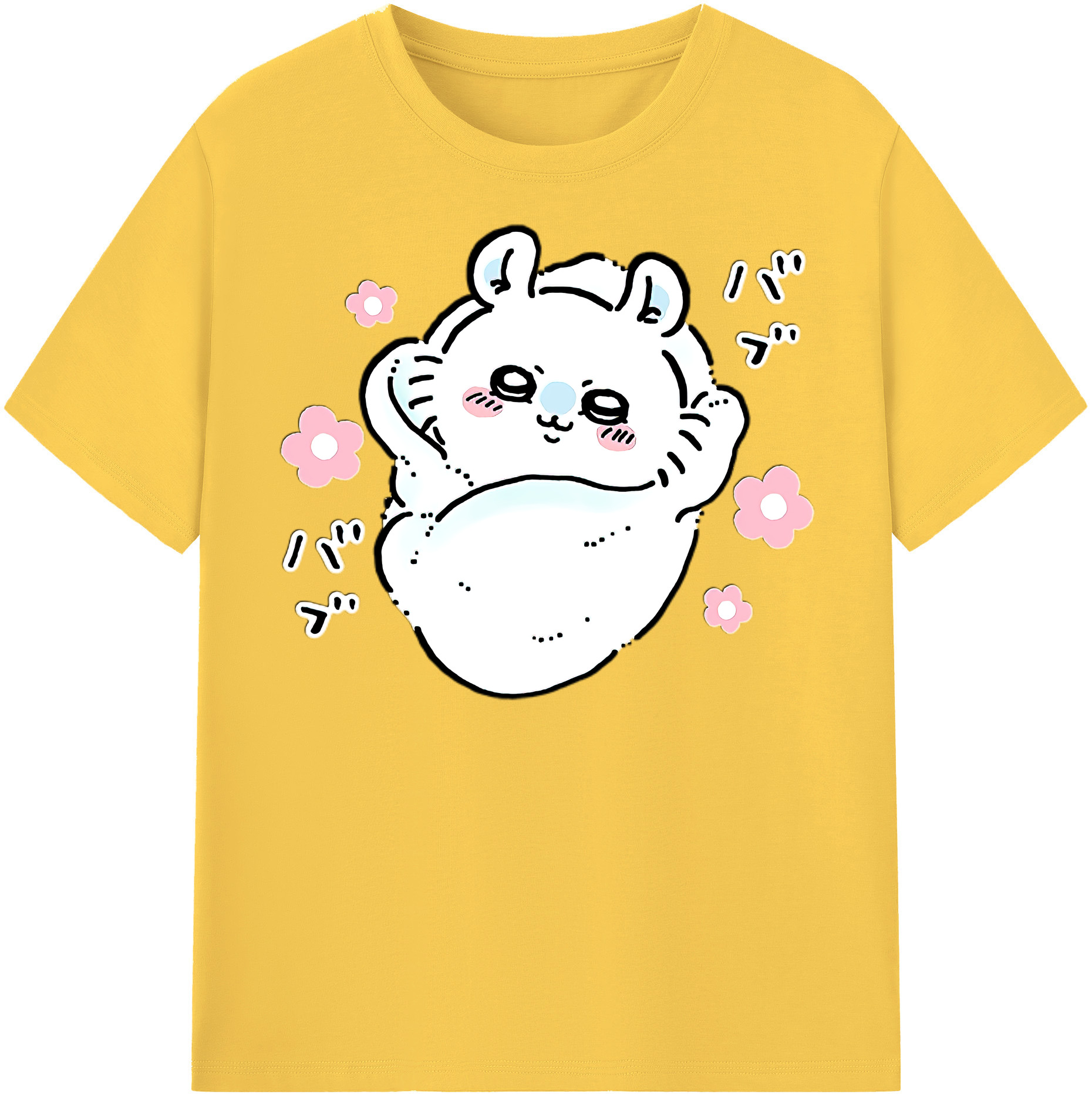 （画像用） ちいかわ モモンガ Chii-kawa Momonga 綿100％半袖Tシャツ（フロントプリント）