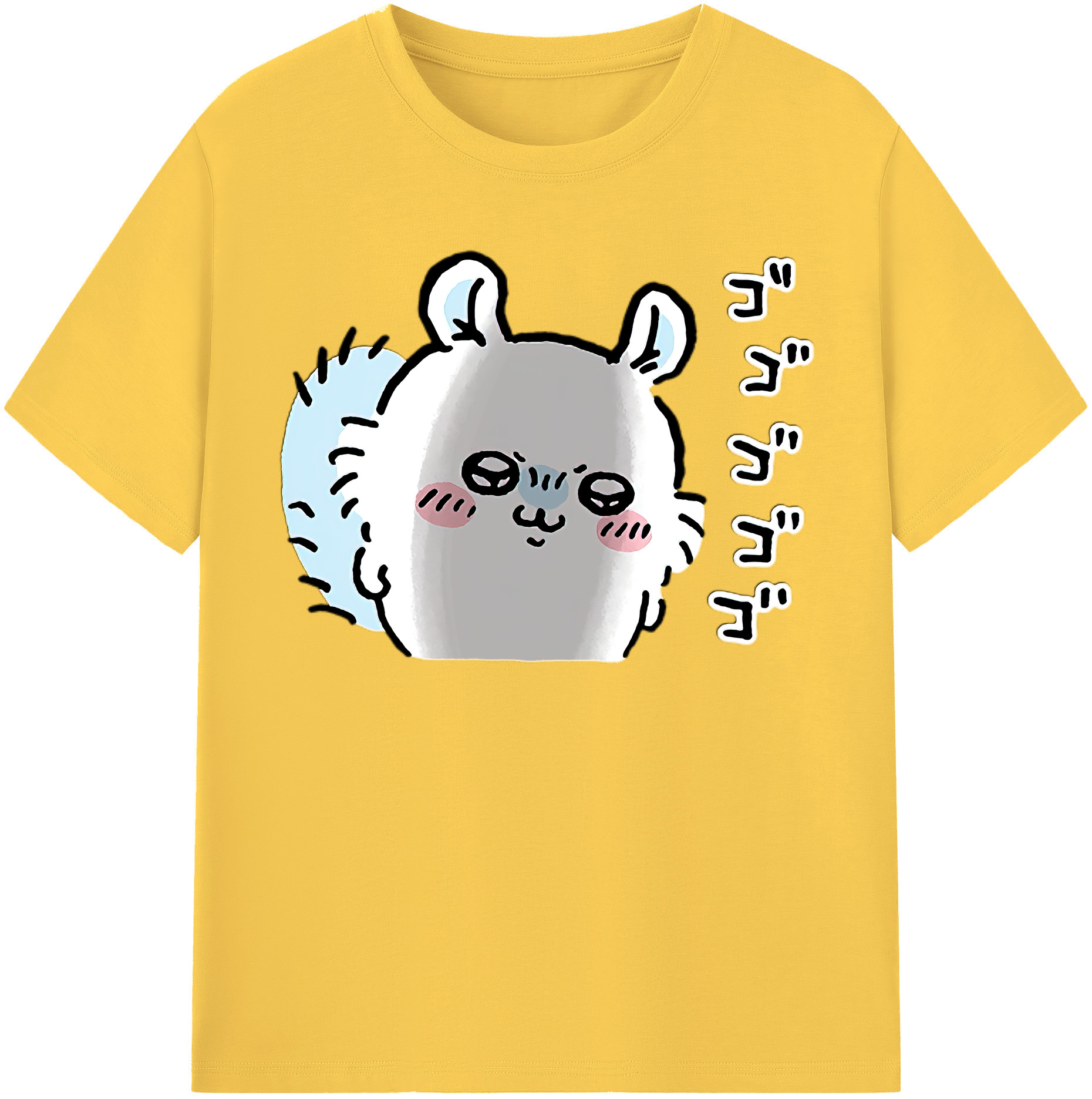 （画像用） ちいかわ モモンガ Chii-kawa Momonga 綿100％半袖Tシャツ（フロントプリント）