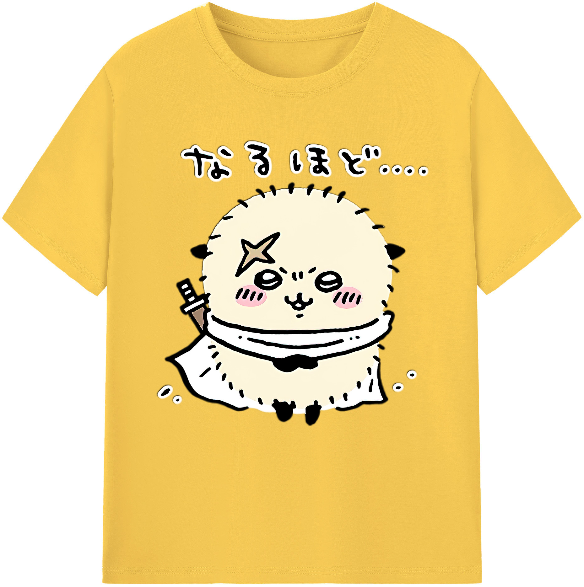 （画像用） ちいかわ ラッコ Chii-kawa Sea otter 綿100％半袖Tシャツ（フロントプリント）