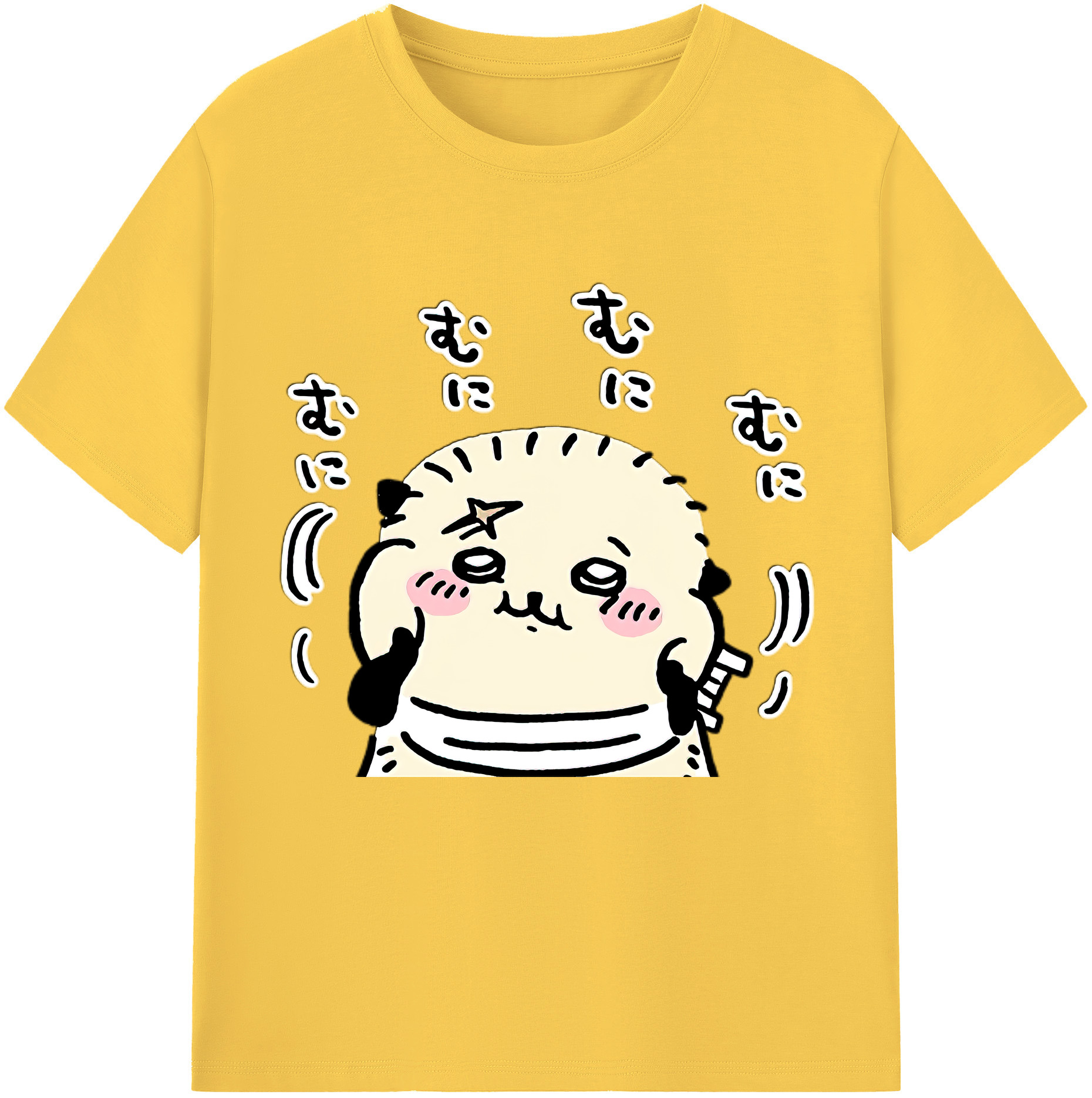 （画像用） ちいかわ ラッコ Chii-kawa Sea otter 綿100％半袖Tシャツ（フロントプリント）