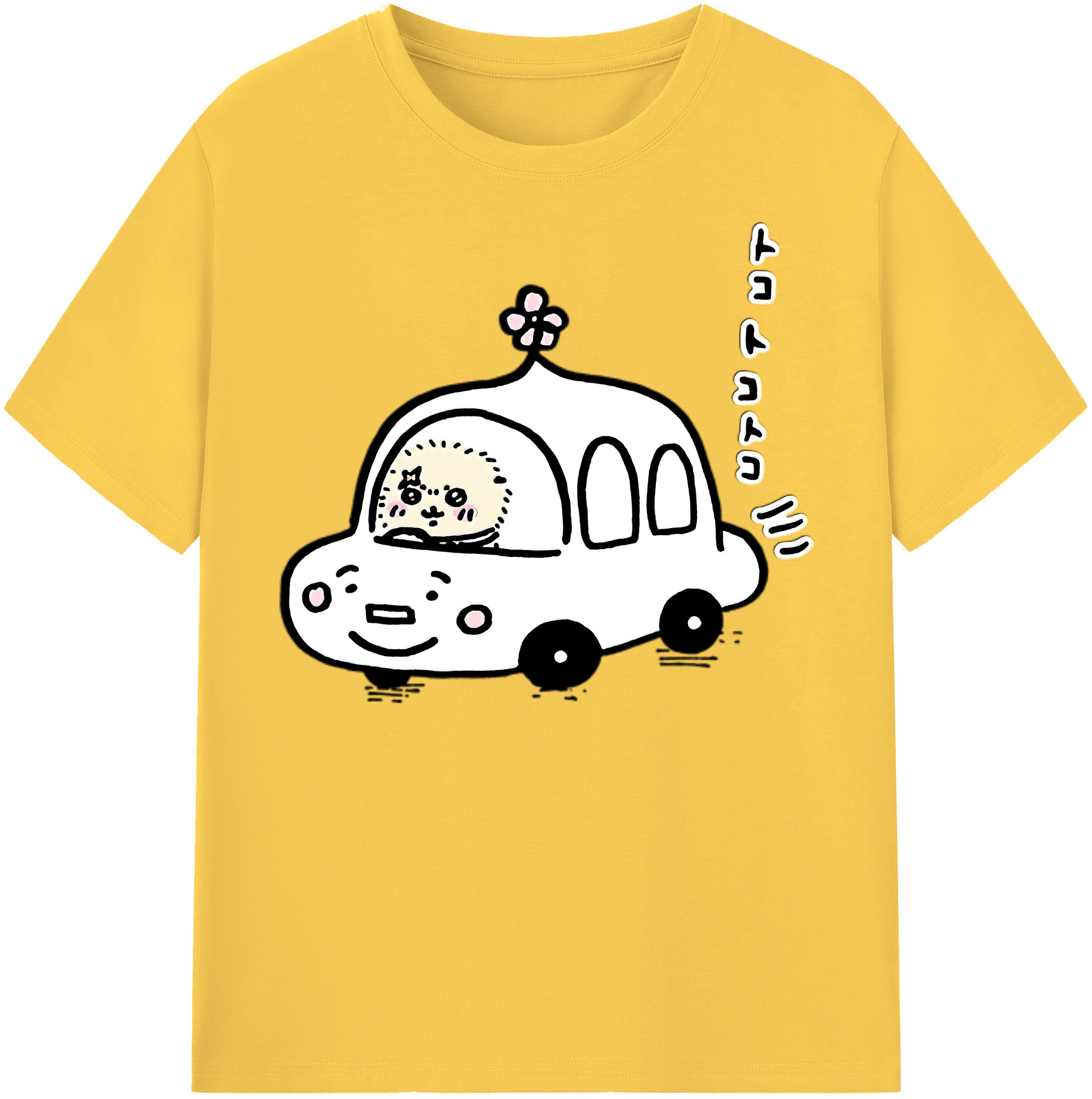 （画像用） ちいかわ ラッコ Chii-kawa Sea otter 綿100％半袖Tシャツ（フロントプリント）