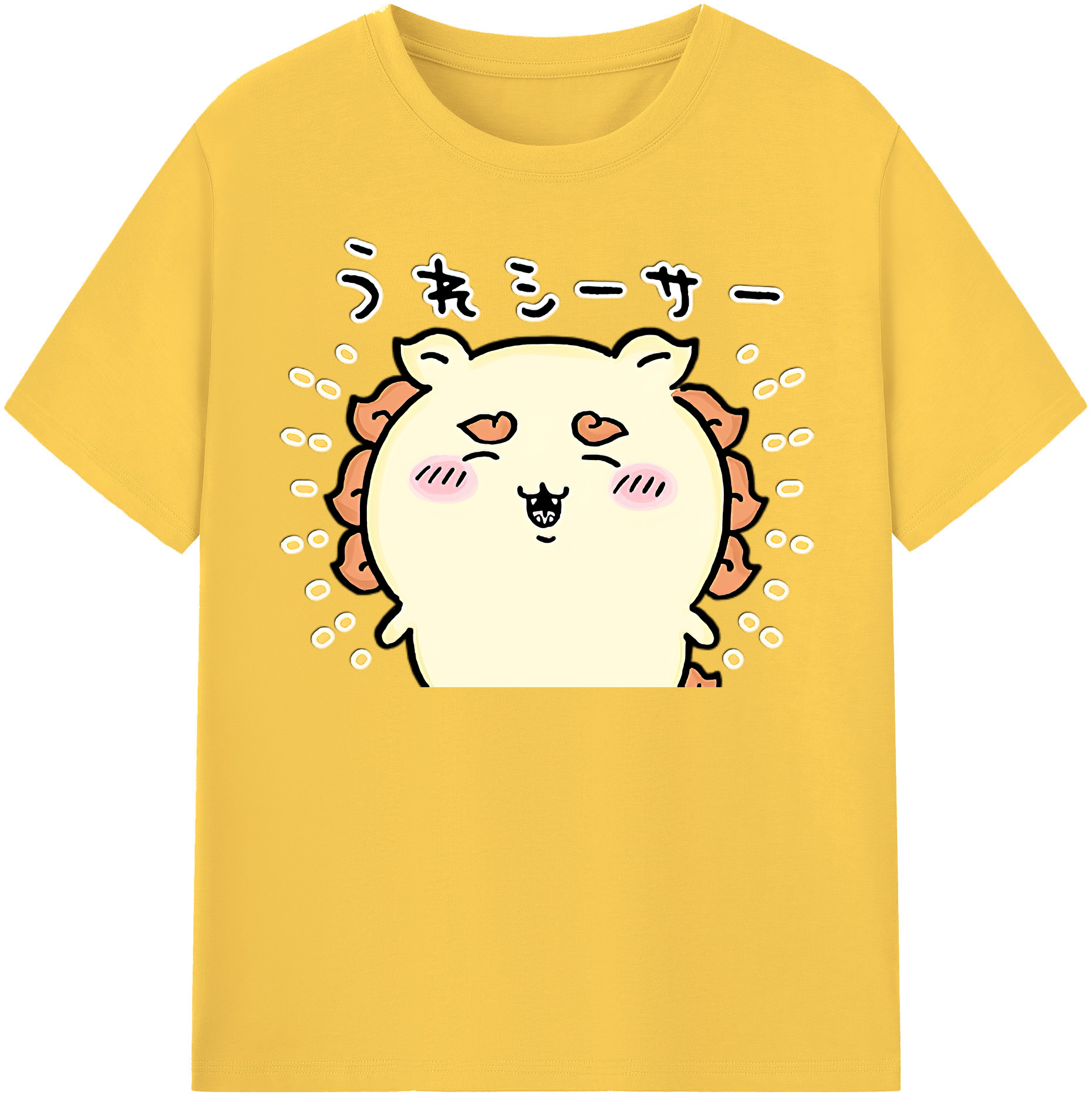 （画像用） ちいかわ シーサー Chii-kawa Shisa 綿100％半袖Tシャツ（フロントプリント）