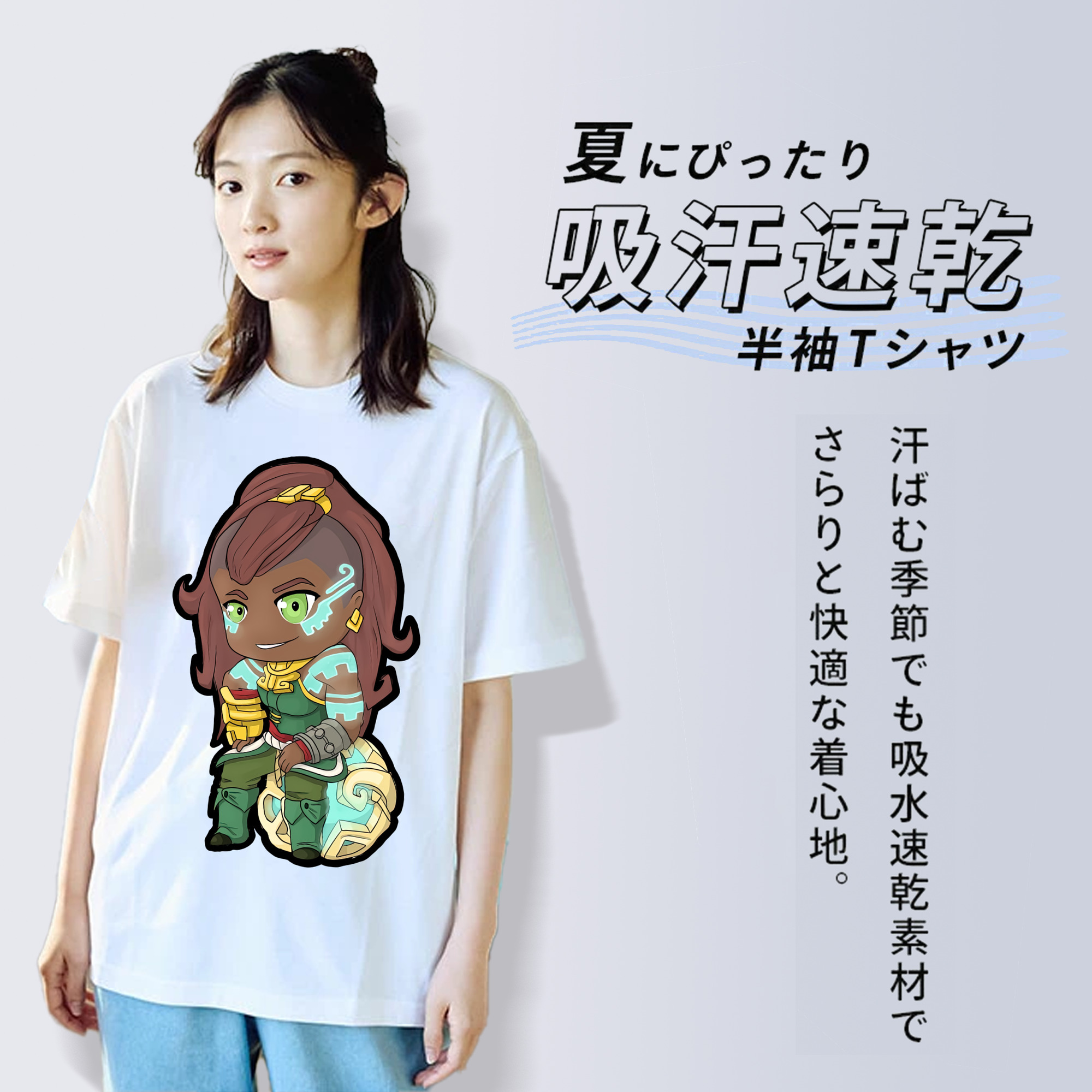 ちいかわ ハチワレ Chii-kawa hachiware 綿100％半袖Tシャツ（フロントプリント）