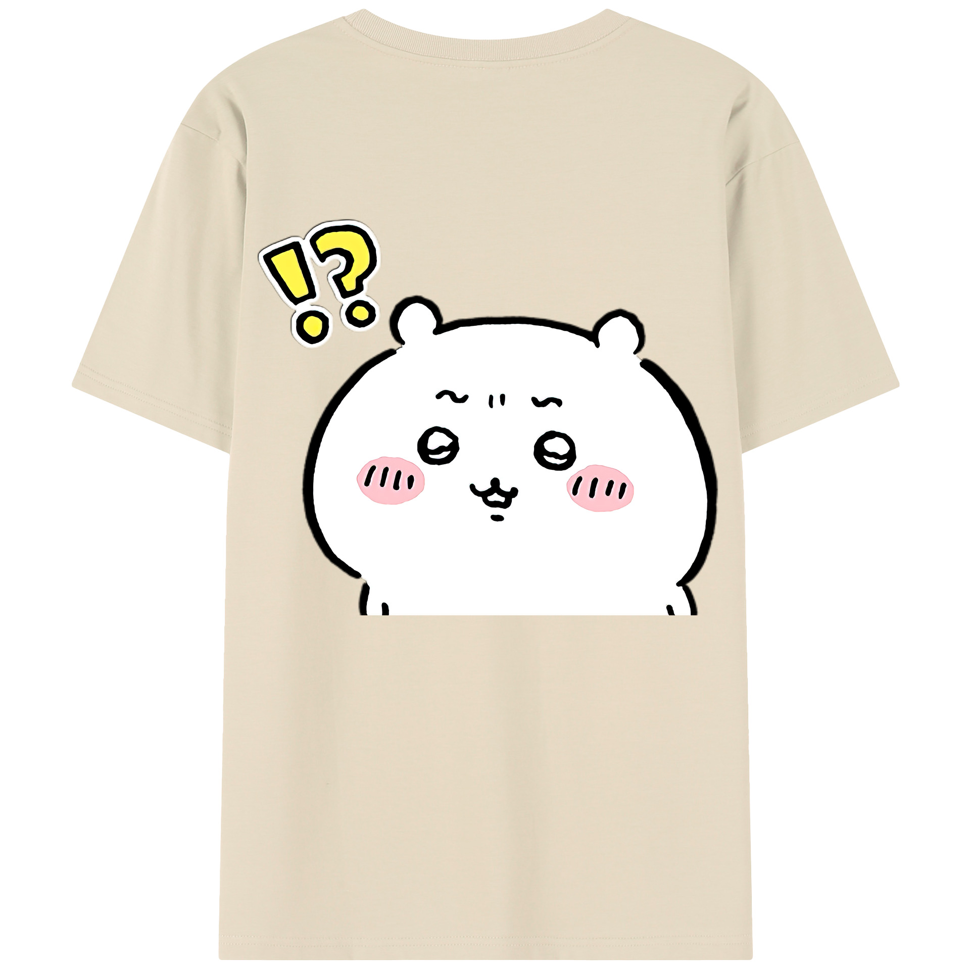 （画像用） ちいかわ ちいかわ Chii-kawa chiikawa 綿100％半袖Tシャツ（背面プリント）
