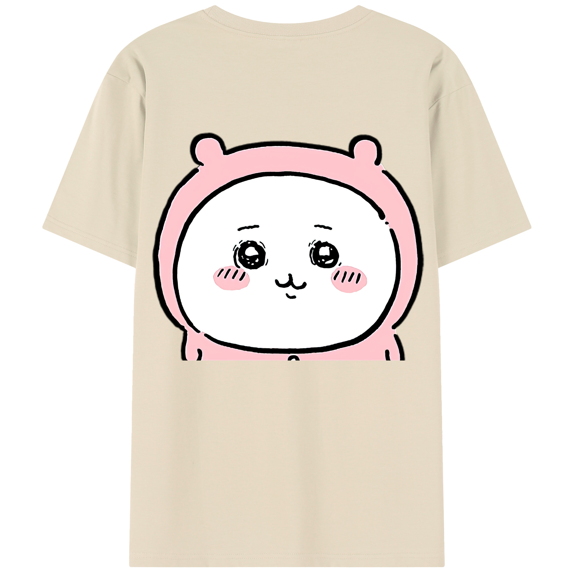 （画像用） ちいかわ ちいかわ Chii-kawa chiikawa 綿100％半袖Tシャツ（背面プリント）