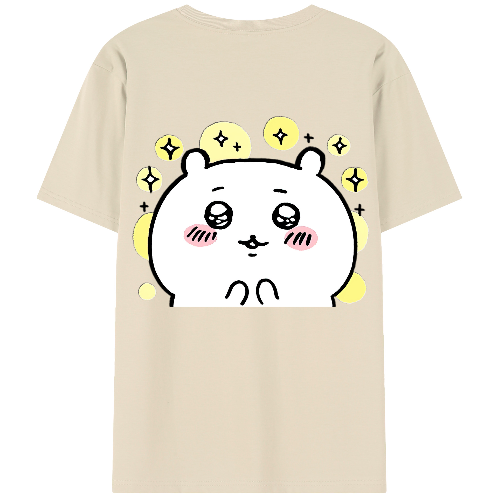 （画像用） ちいかわ ちいかわ Chii-kawa chiikawa 綿100％半袖Tシャツ（背面プリント）