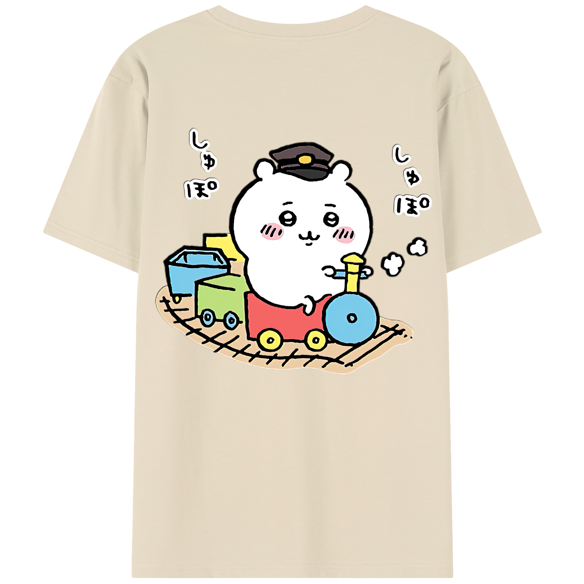 （画像用） ちいかわ ちいかわ Chii-kawa chiikawa 綿100％半袖Tシャツ（背面プリント）