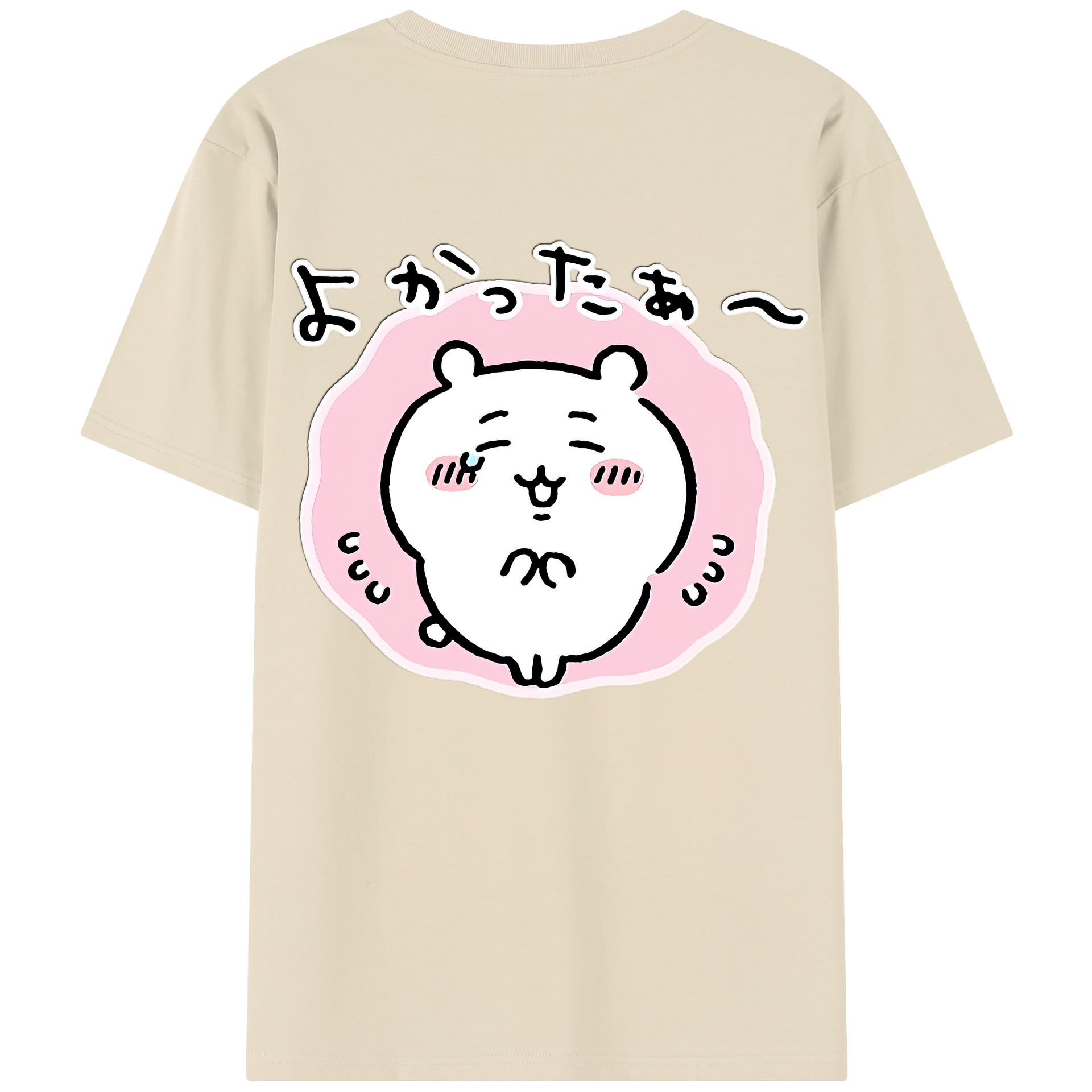 （画像用） ちいかわ ちいかわ Chii-kawa chiikawa 綿100％半袖Tシャツ（背面プリント）