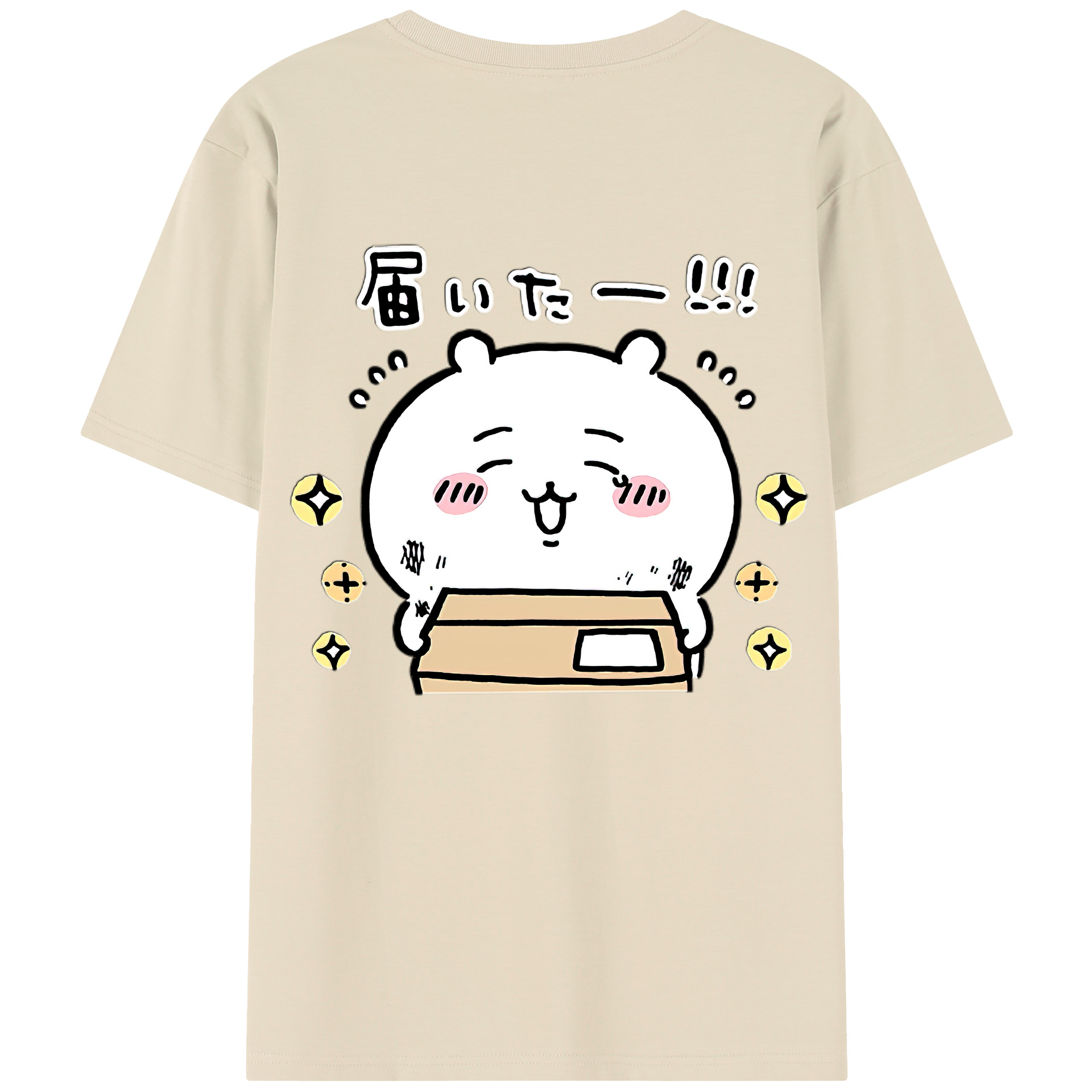 （画像用） ちいかわ ちいかわ Chii-kawa chiikawa 綿100％半袖Tシャツ（背面プリント）