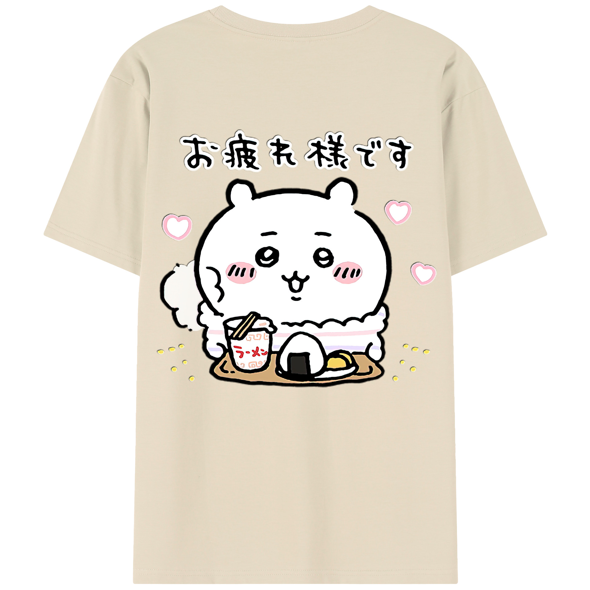 （画像用） ちいかわ ちいかわ Chii-kawa chiikawa 綿100％半袖Tシャツ（背面プリント）