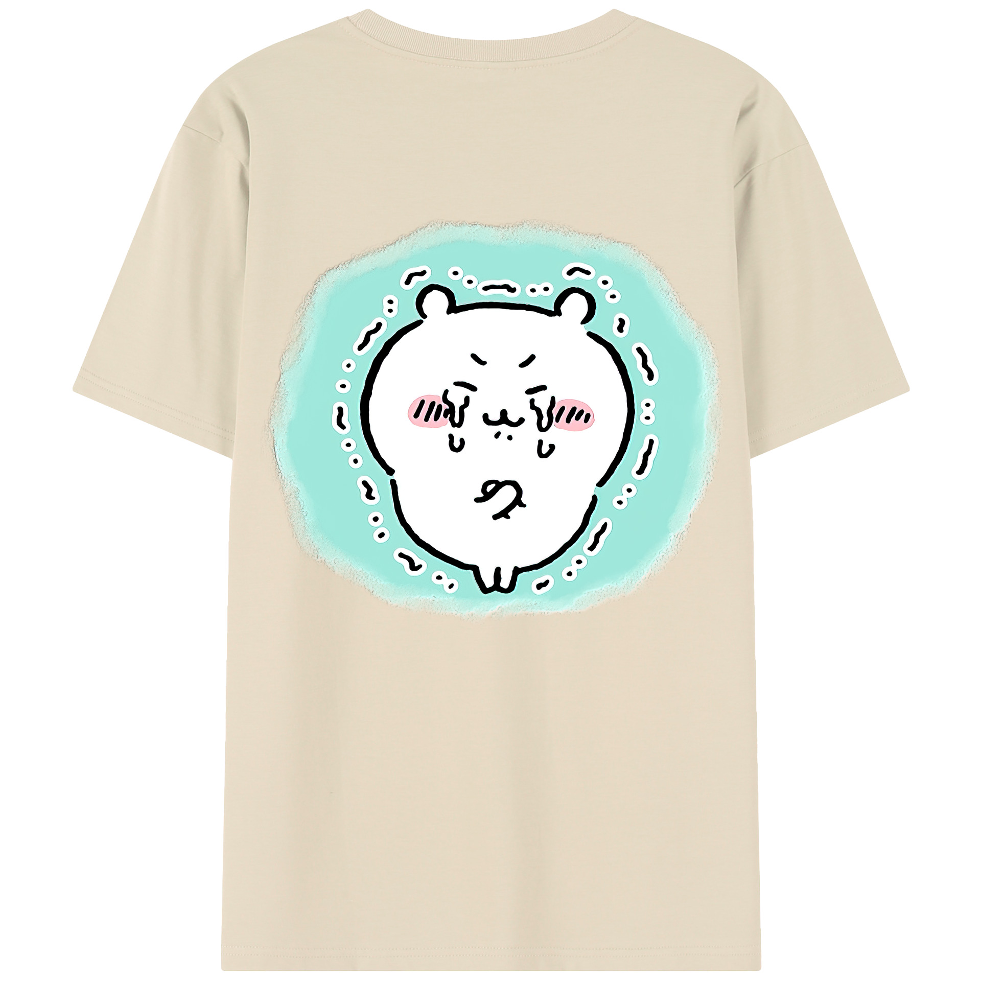 （画像用） ちいかわ ちいかわ Chii-kawa chiikawa 綿100％半袖Tシャツ（背面プリント）