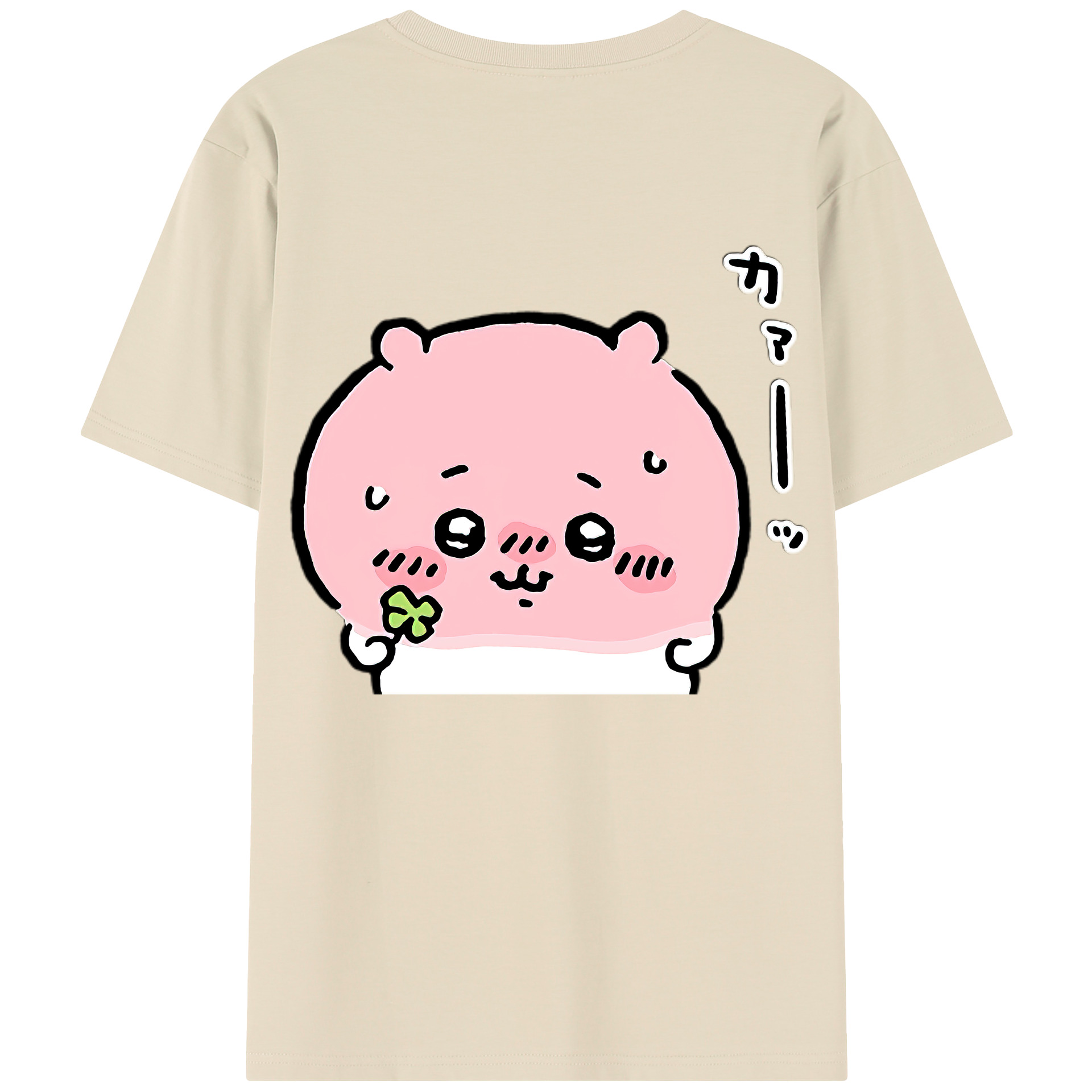 （画像用） ちいかわ ちいかわ Chii-kawa chiikawa 綿100％半袖Tシャツ（背面プリント）