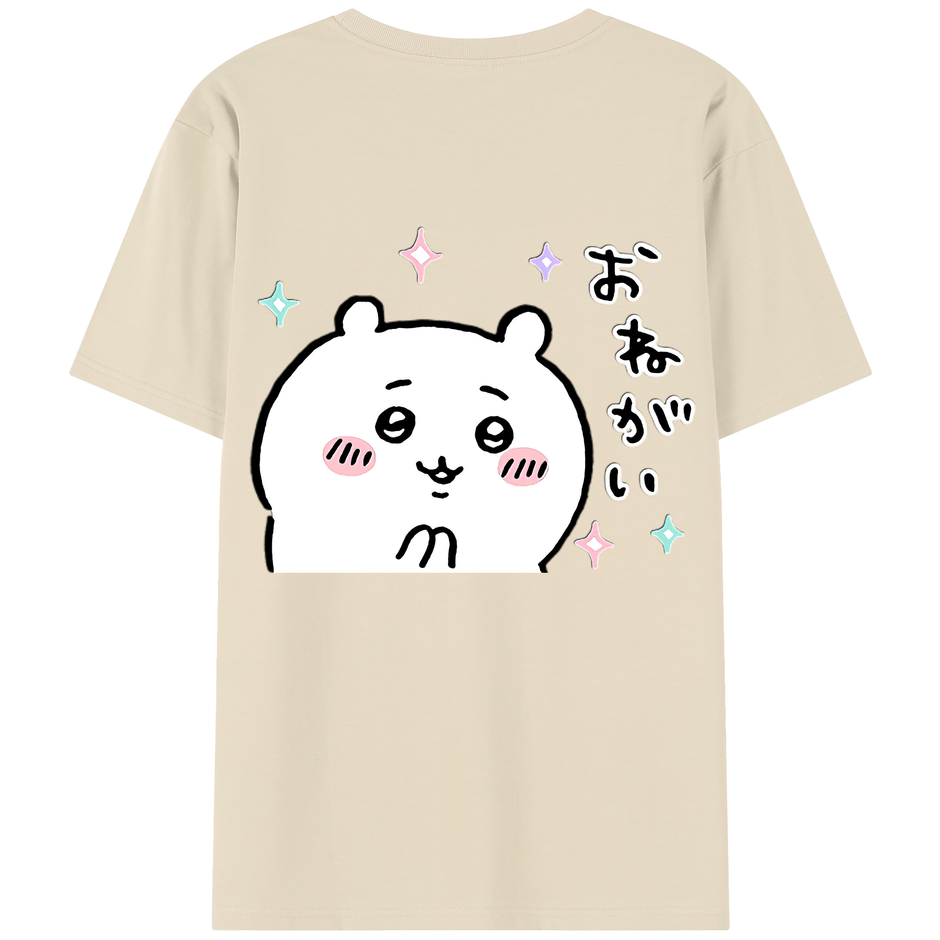 （画像用） ちいかわ ちいかわ Chii-kawa chiikawa 綿100％半袖Tシャツ（背面プリント）