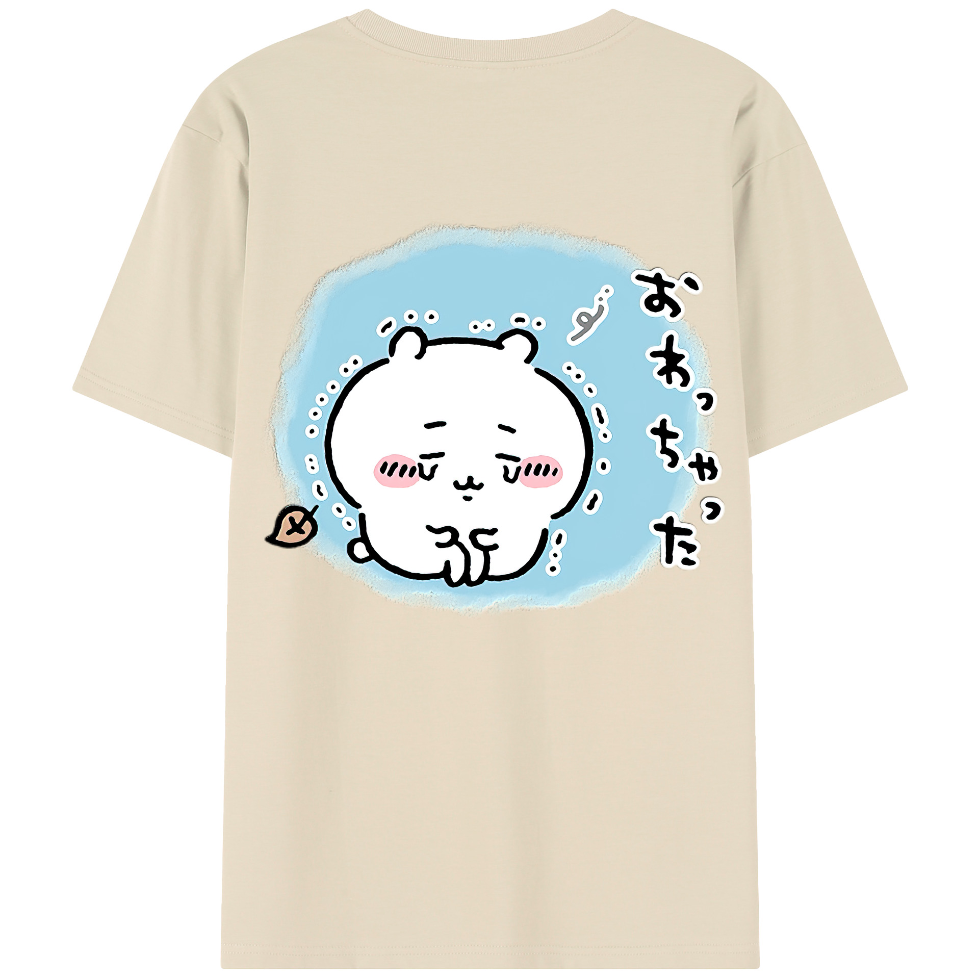 （画像用） ちいかわ ちいかわ Chii-kawa chiikawa 綿100％半袖Tシャツ（背面プリント）