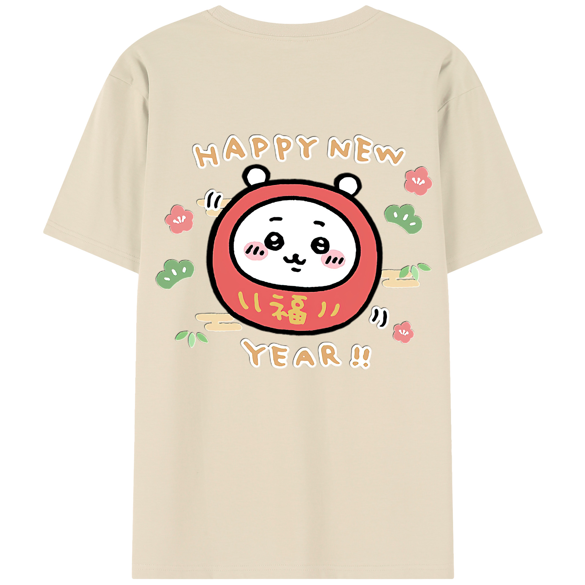 （画像用） ちいかわ ちいかわ Chii-kawa chiikawa 綿100％半袖Tシャツ（背面プリント）