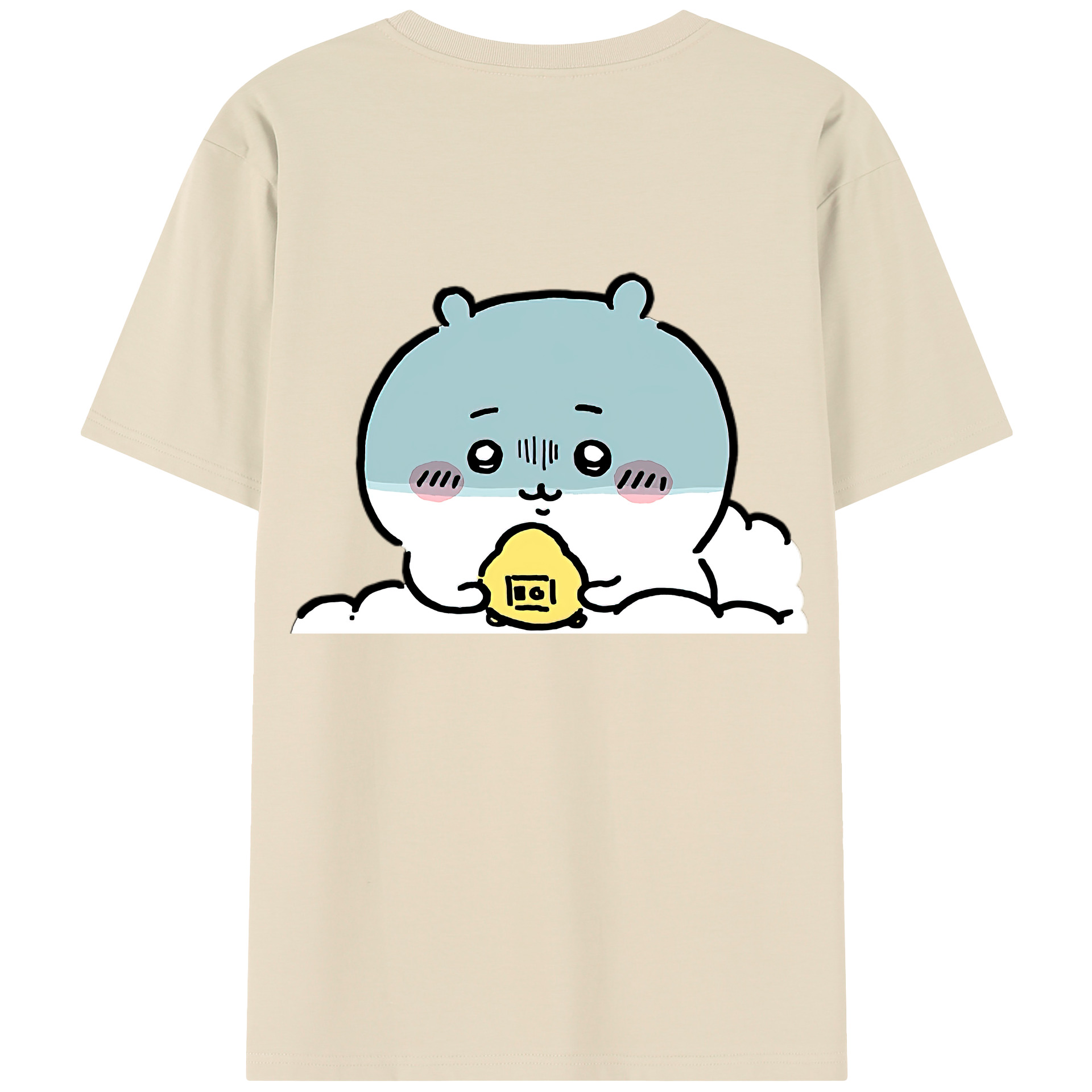 （画像用） ちいかわ ちいかわ Chii-kawa chiikawa 綿100％半袖Tシャツ（背面プリント）
