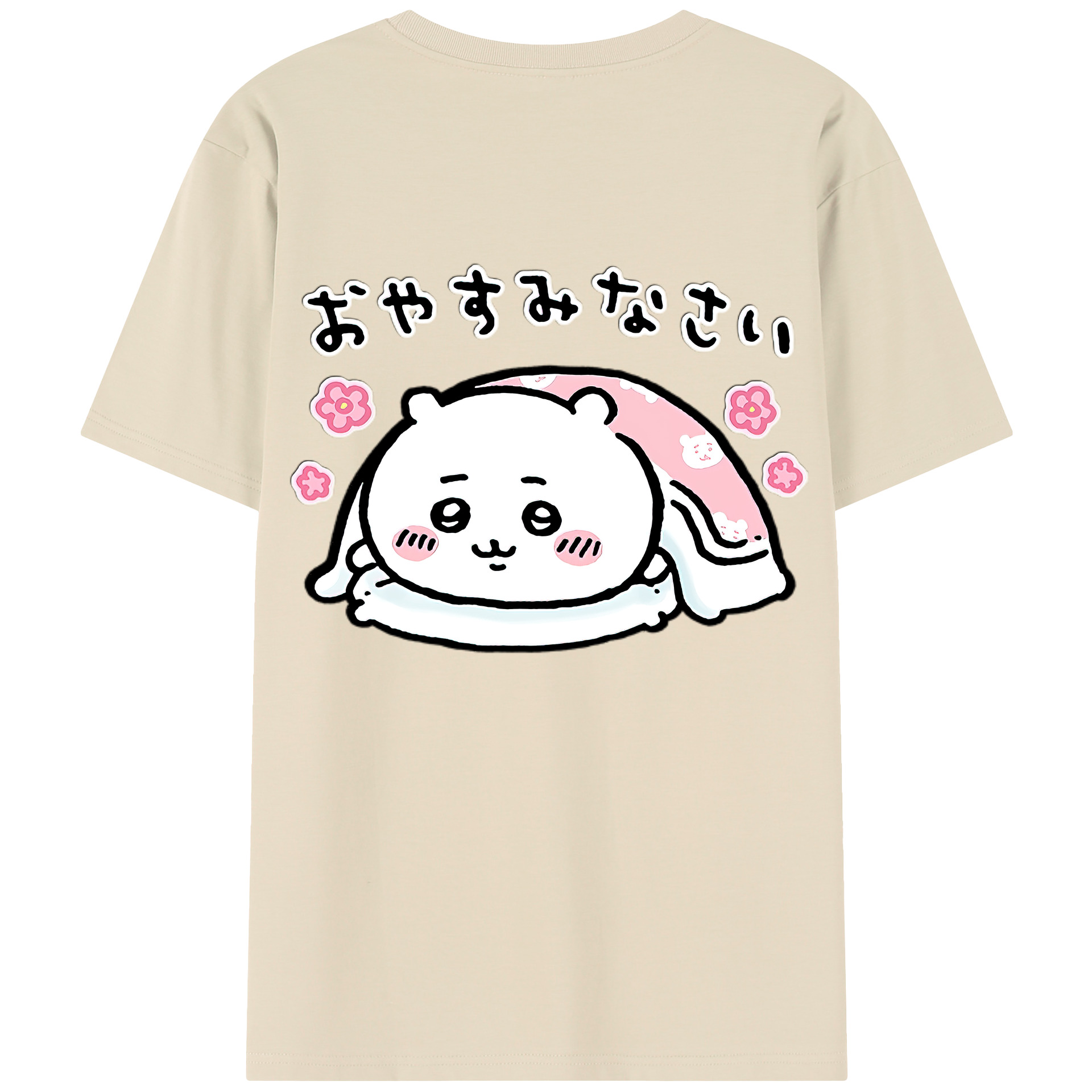 （画像用） ちいかわ ちいかわ Chii-kawa chiikawa 綿100％半袖Tシャツ（背面プリント）
