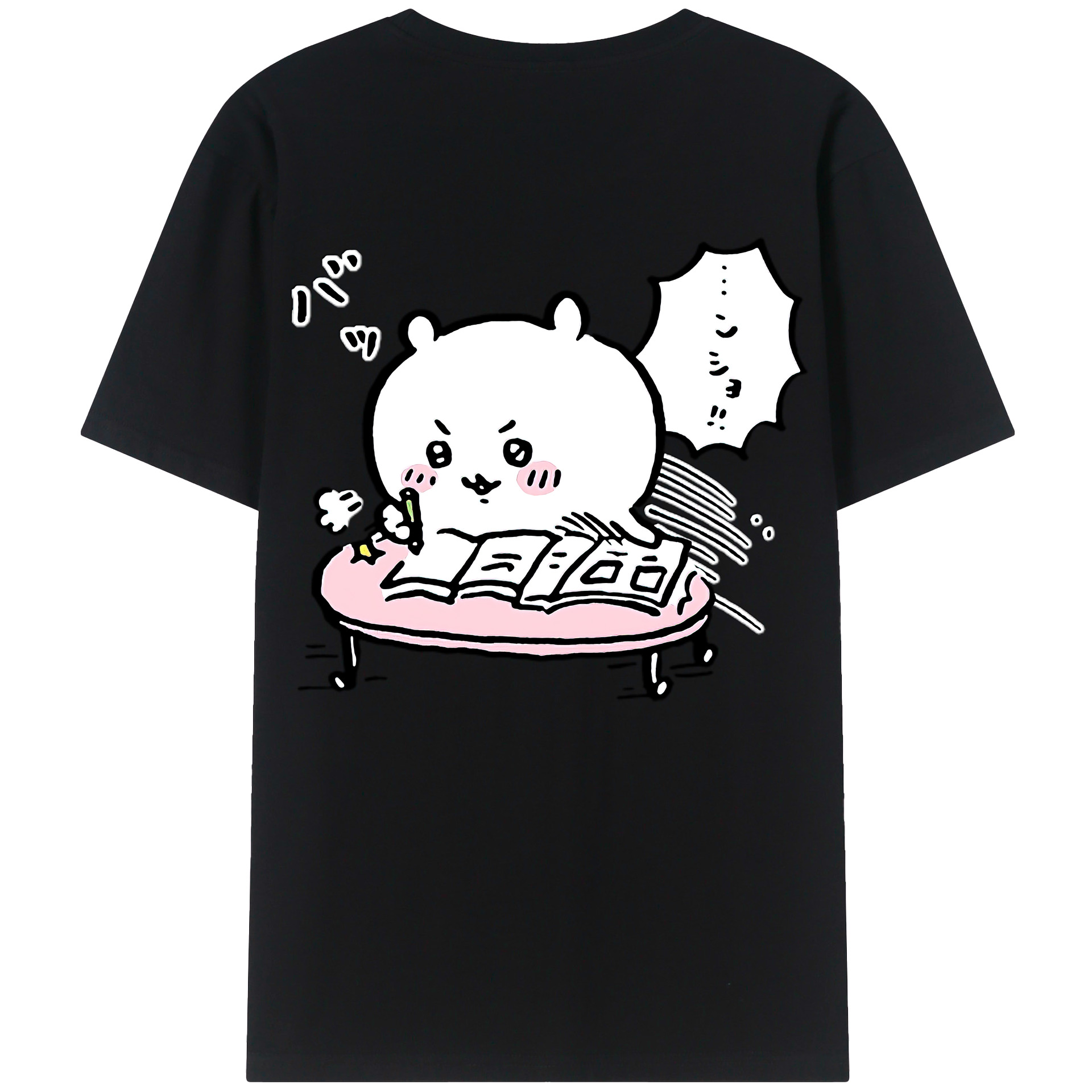 （画像用） ちいかわ ちいかわ Chii-kawa chiikawa 綿100％半袖Tシャツ（背面プリント）