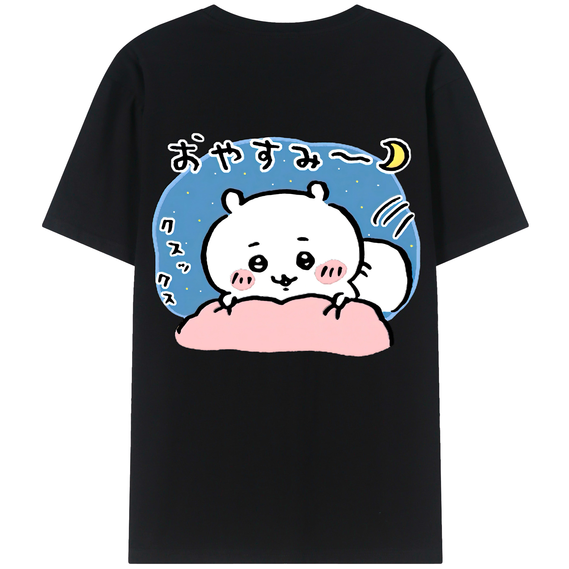 （画像用） ちいかわ ちいかわ Chii-kawa chiikawa 綿100％半袖Tシャツ（背面プリント）