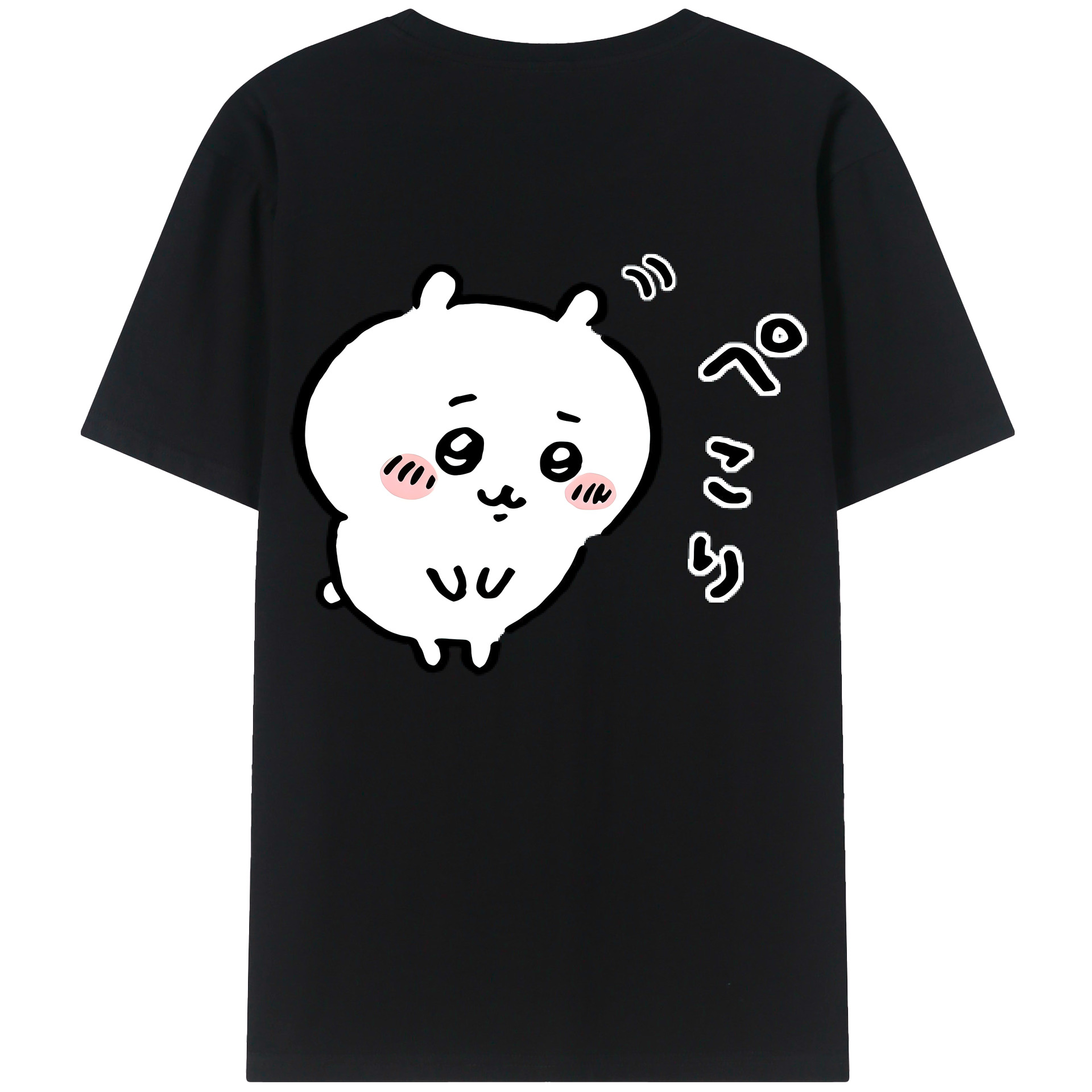 （画像用） ちいかわ ちいかわ Chii-kawa chiikawa 綿100％半袖Tシャツ（背面プリント）