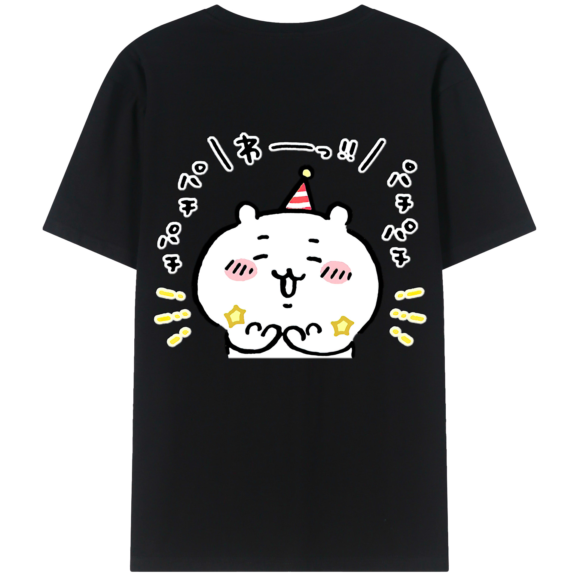 （画像用） ちいかわ ちいかわ Chii-kawa chiikawa 綿100％半袖Tシャツ（背面プリント）