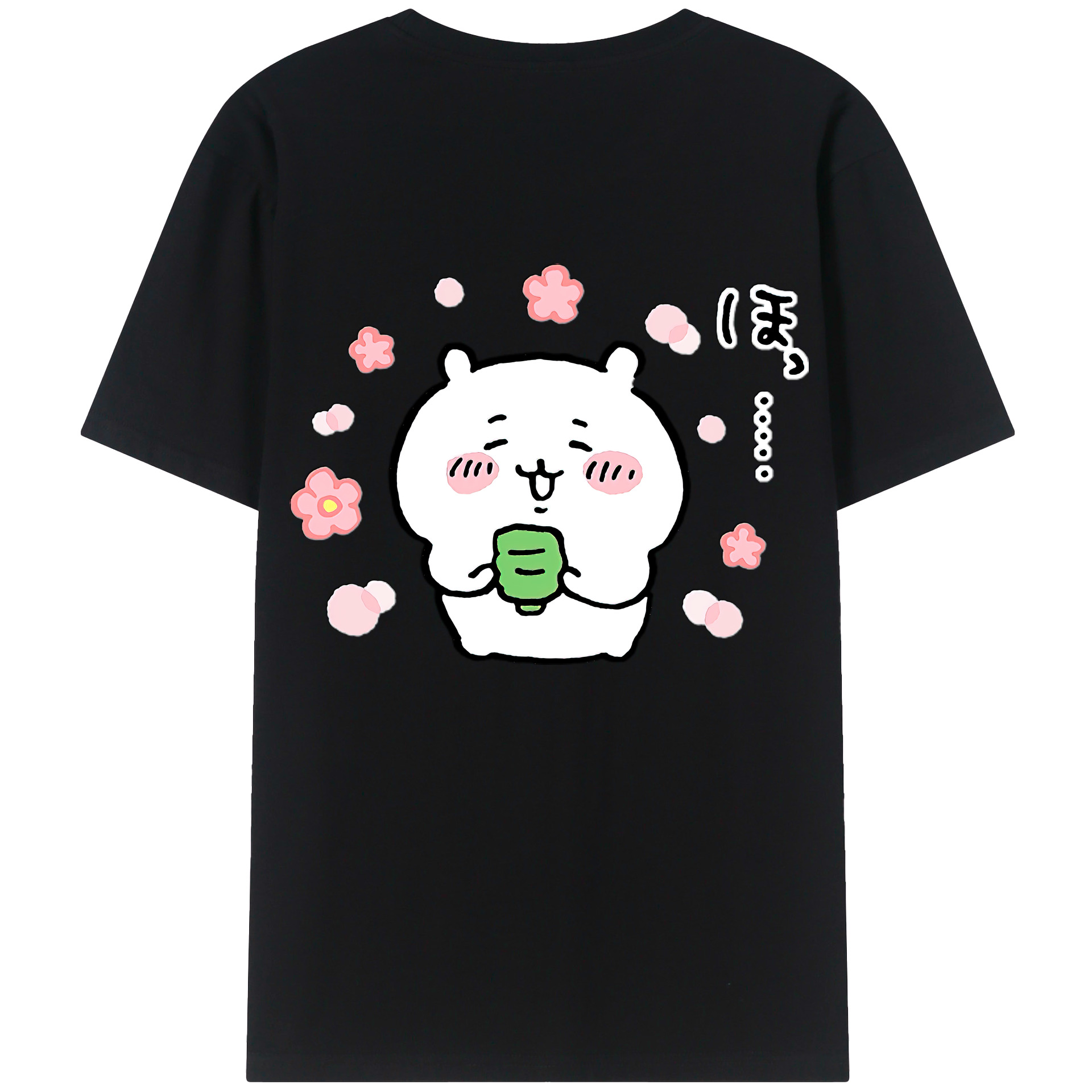 （画像用） ちいかわ ちいかわ Chii-kawa chiikawa 綿100％半袖Tシャツ（背面プリント）