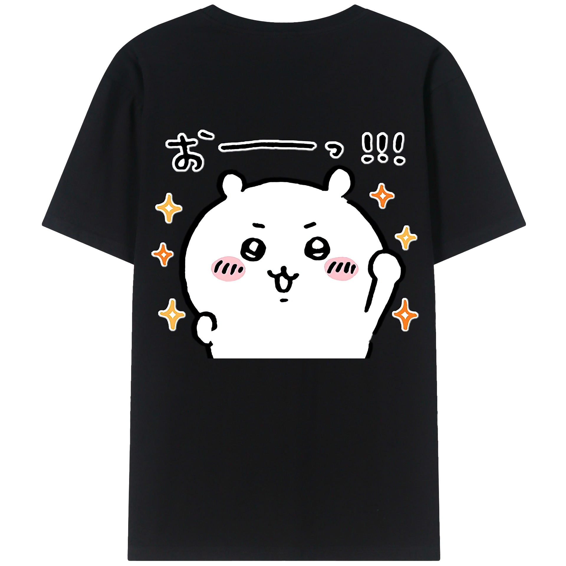 （画像用） ちいかわ ちいかわ Chii-kawa chiikawa 綿100％半袖Tシャツ（背面プリント）