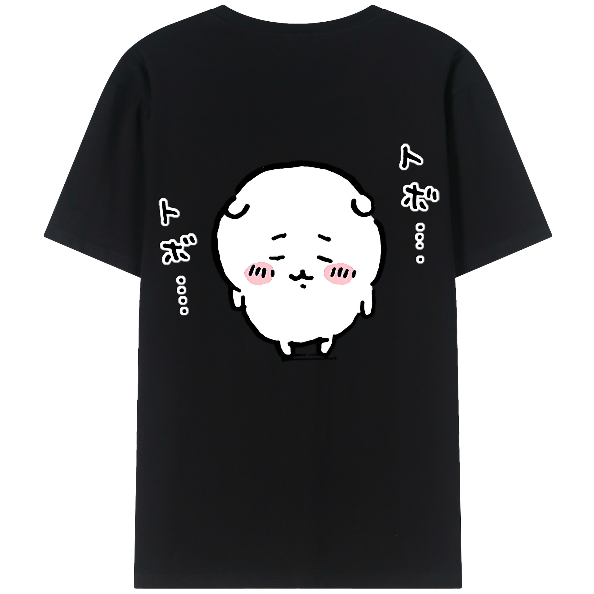 （画像用） ちいかわ ちいかわ Chii-kawa chiikawa 綿100％半袖Tシャツ（背面プリント）