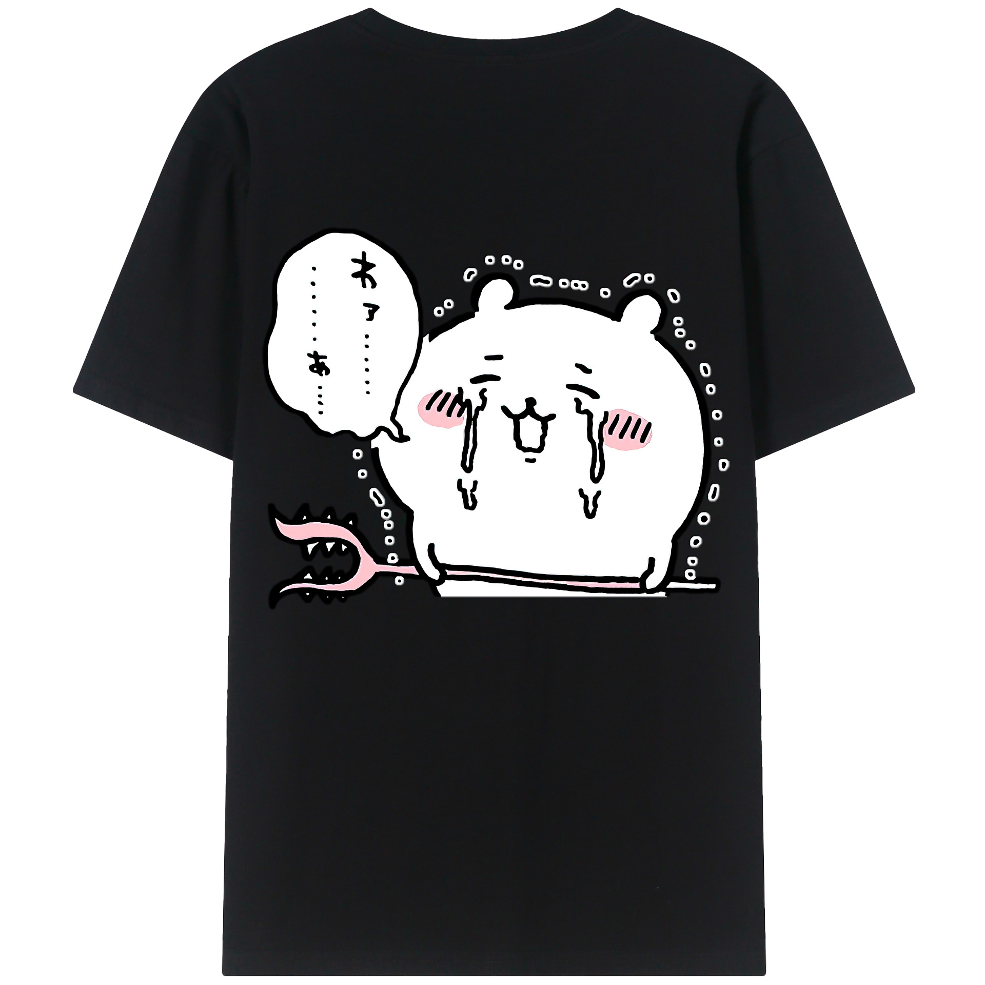（画像用） ちいかわ ちいかわ Chii-kawa chiikawa 綿100％半袖Tシャツ（背面プリント）