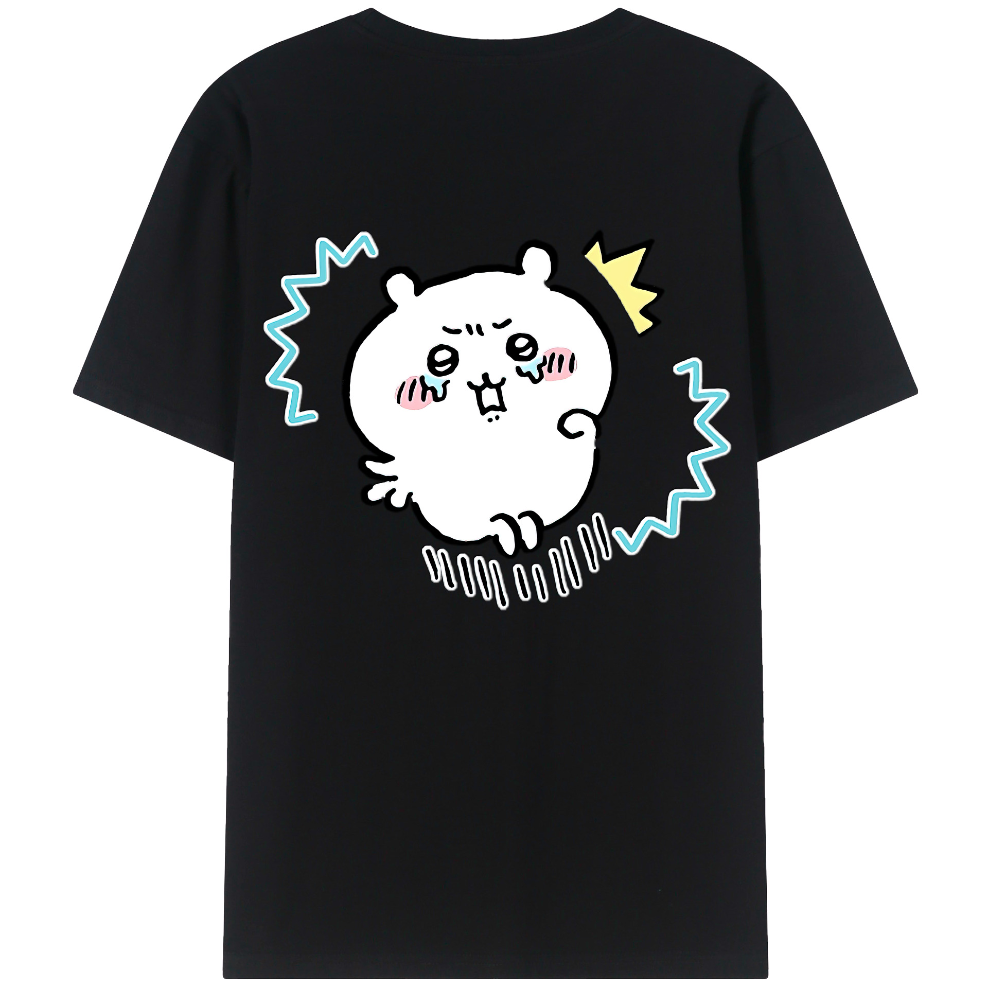 （画像用） ちいかわ ちいかわ Chii-kawa chiikawa 綿100％半袖Tシャツ（背面プリント）