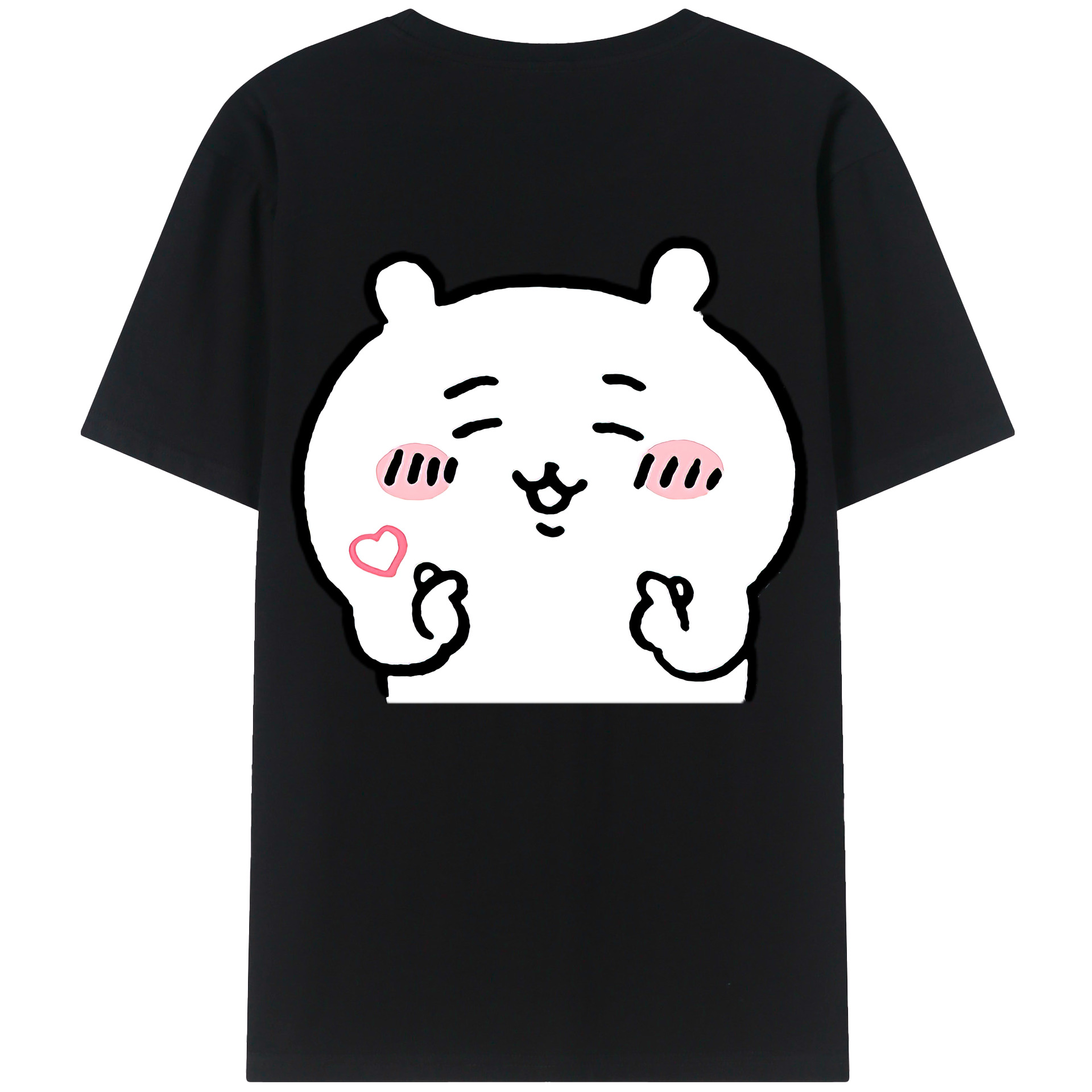（画像用） ちいかわ ちいかわ Chii-kawa chiikawa 綿100％半袖Tシャツ（背面プリント）