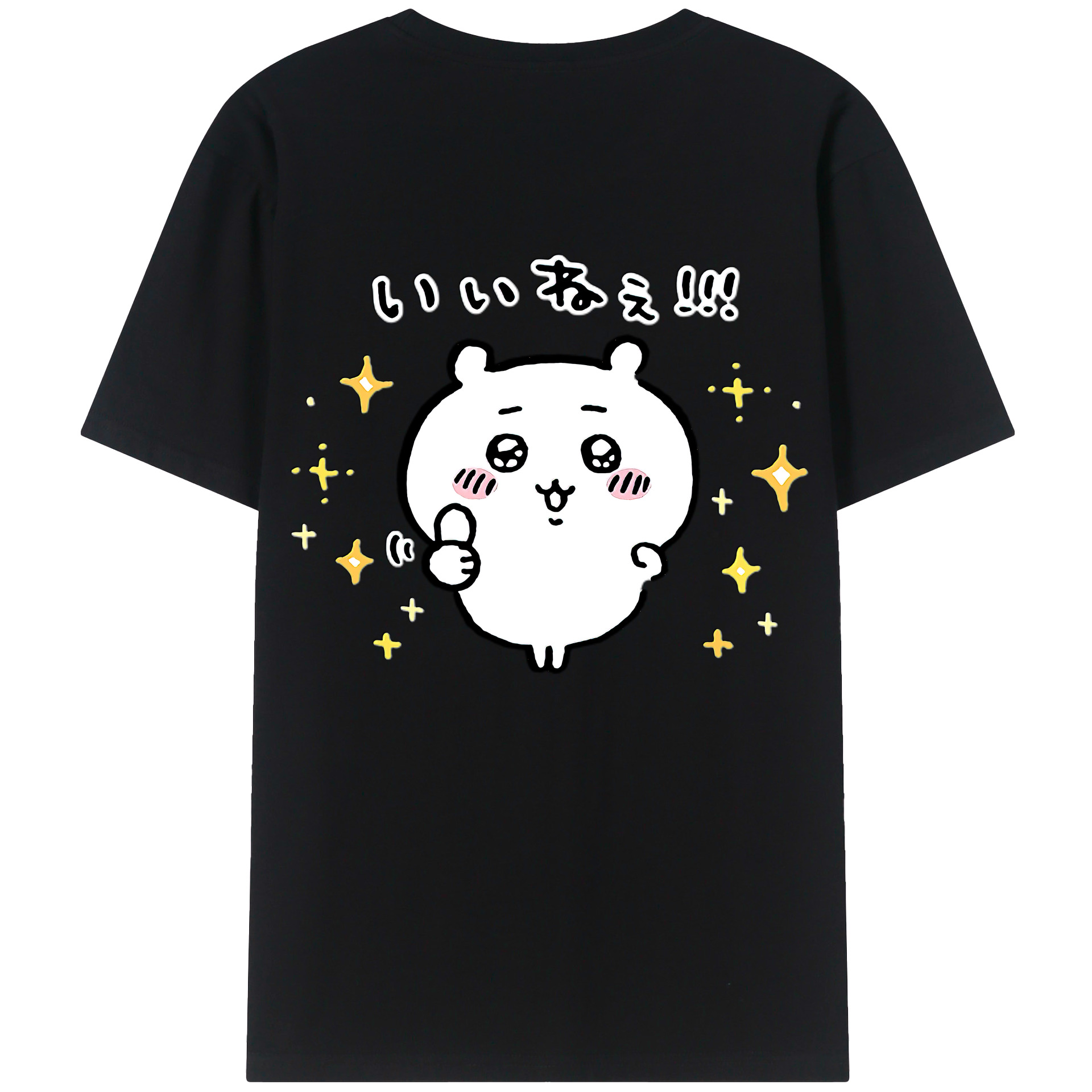 （画像用） ちいかわ ちいかわ Chii-kawa chiikawa 綿100％半袖Tシャツ（背面プリント）