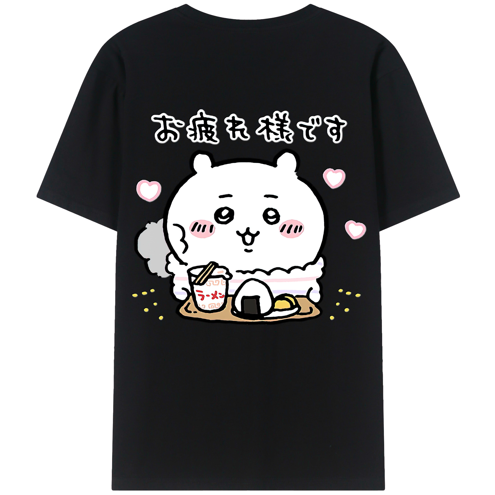 （画像用） ちいかわ ちいかわ Chii-kawa chiikawa 綿100％半袖Tシャツ（背面プリント）
