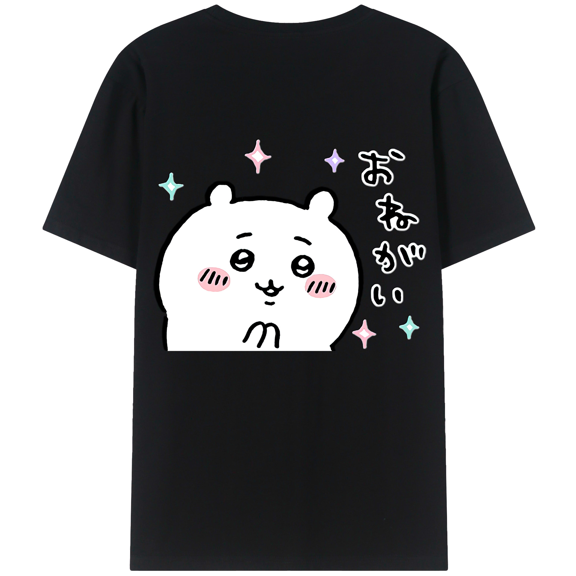 （画像用） ちいかわ ちいかわ Chii-kawa chiikawa 綿100％半袖Tシャツ（背面プリント）