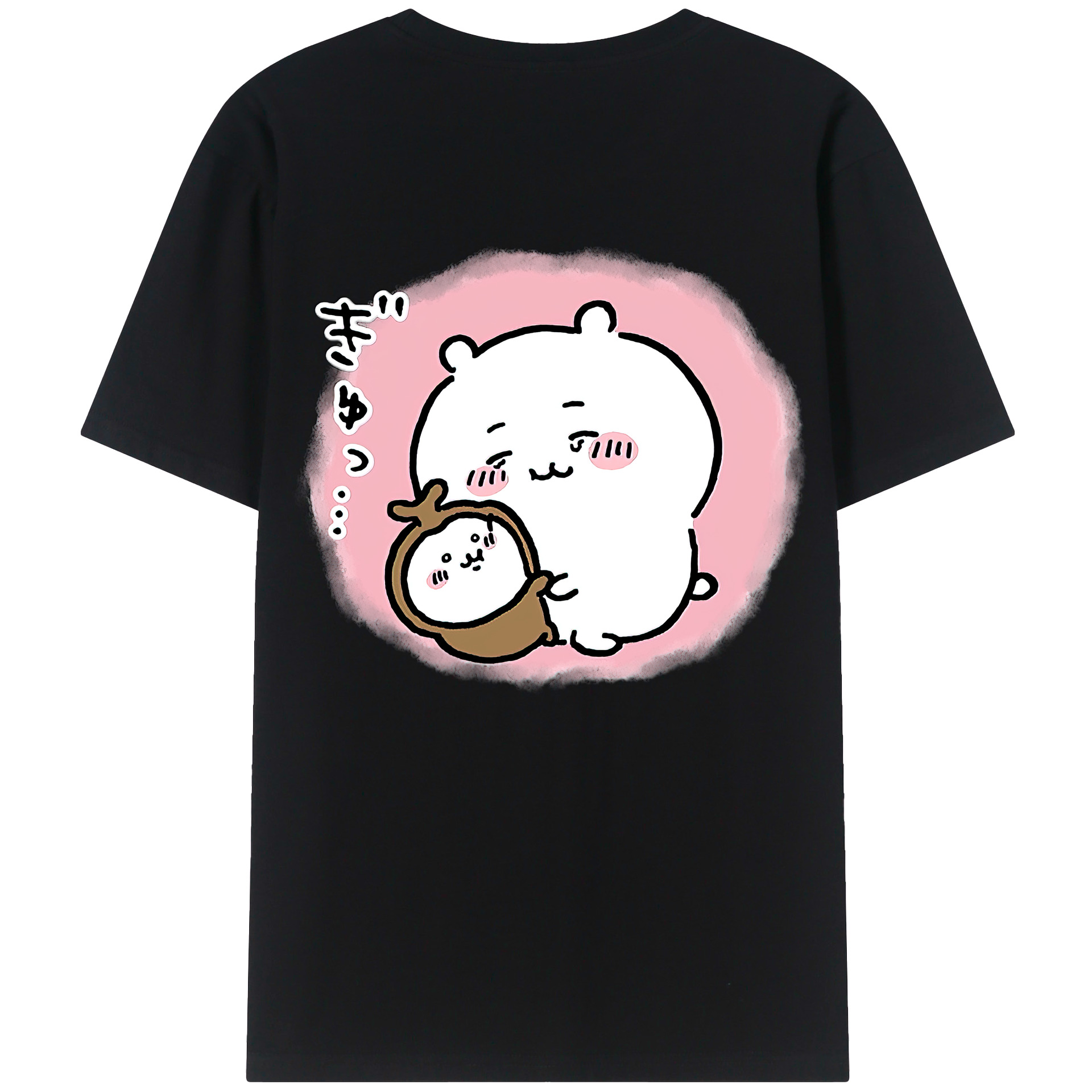 （画像用） ちいかわ ちいかわ Chii-kawa chiikawa 綿100％半袖Tシャツ（背面プリント）