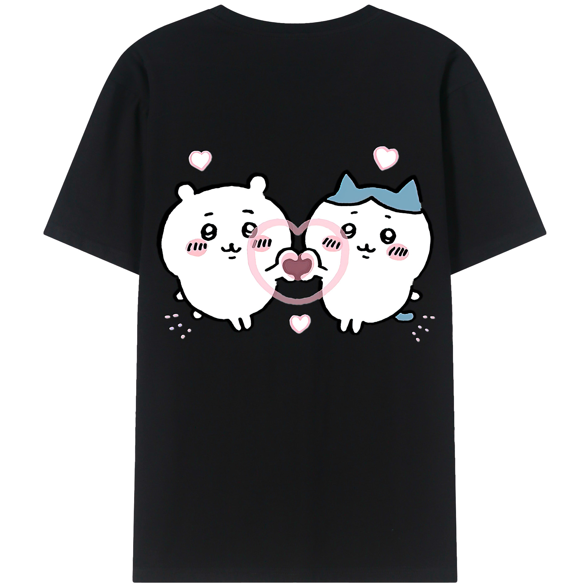 （画像用） ちいかわ ちいかわ Chii-kawa chiikawa 綿100％半袖Tシャツ（背面プリント）