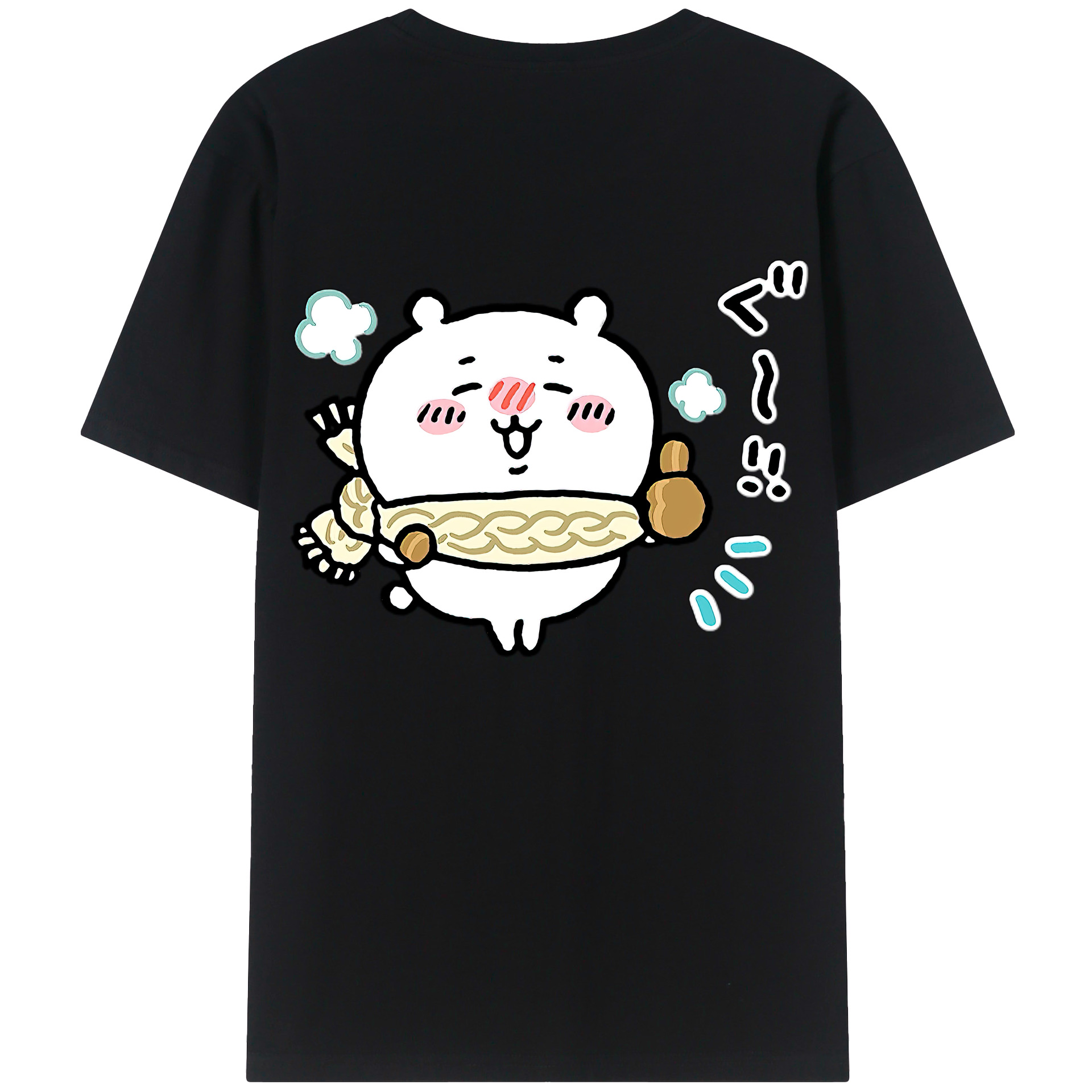 （画像用） ちいかわ ちいかわ Chii-kawa chiikawa 綿100％半袖Tシャツ（背面プリント）