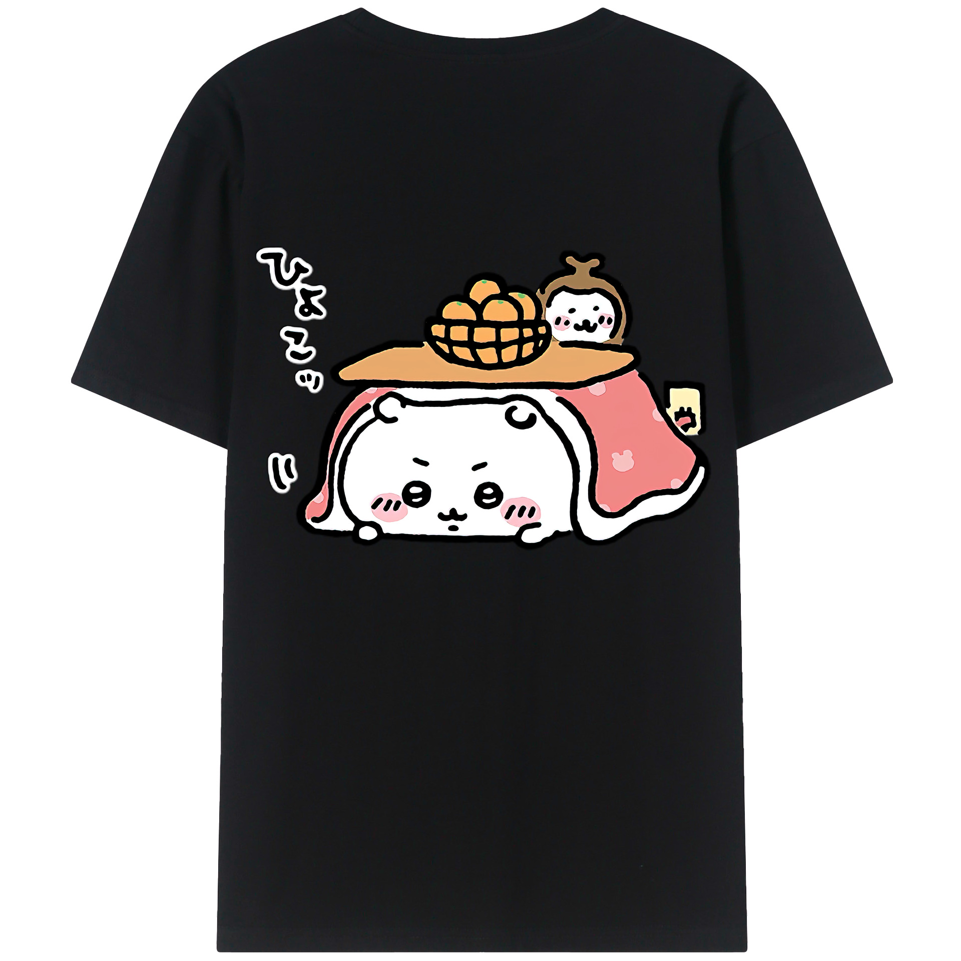 （画像用） ちいかわ ちいかわ Chii-kawa chiikawa 綿100％半袖Tシャツ（背面プリント）