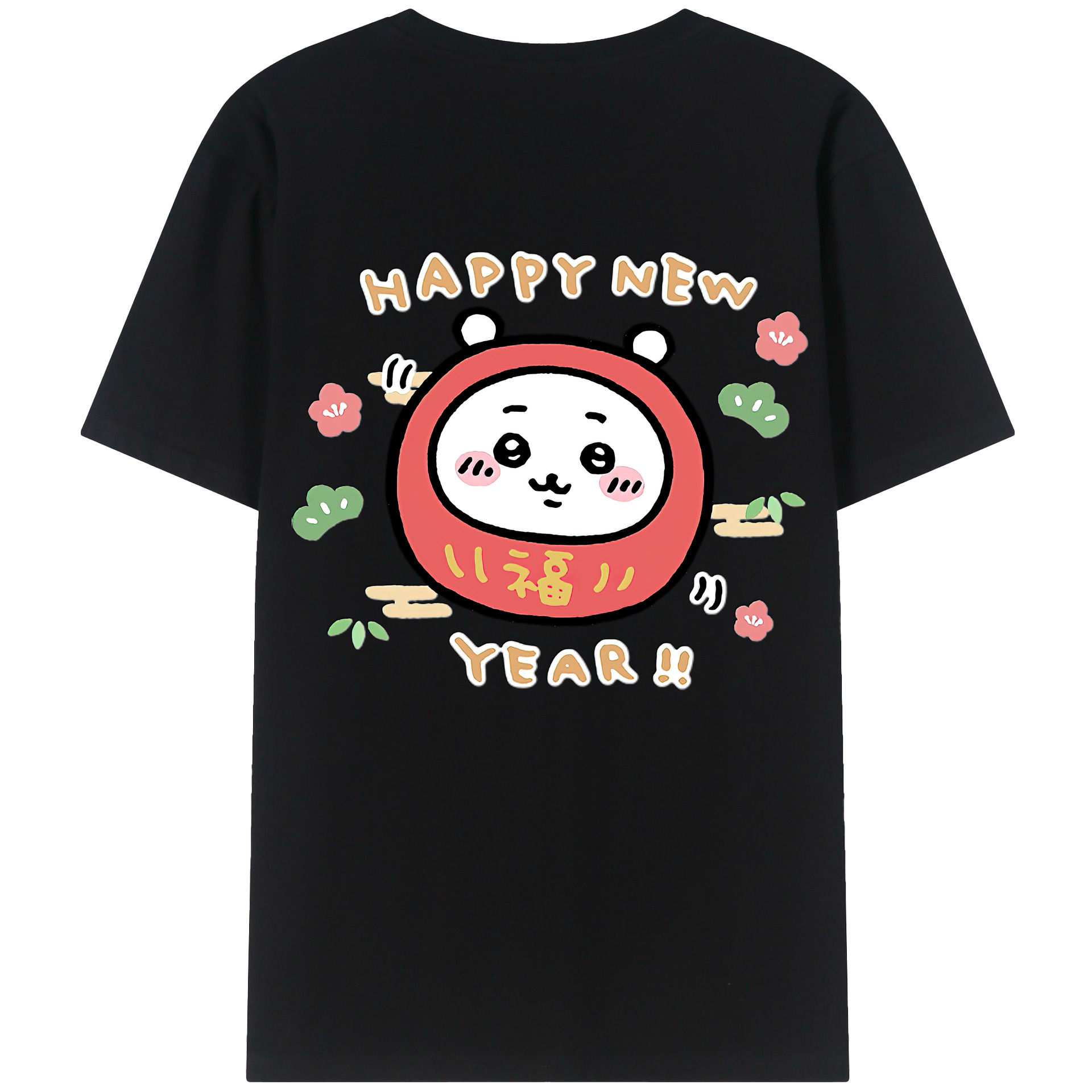 （画像用） ちいかわ ちいかわ Chii-kawa chiikawa 綿100％半袖Tシャツ（背面プリント）