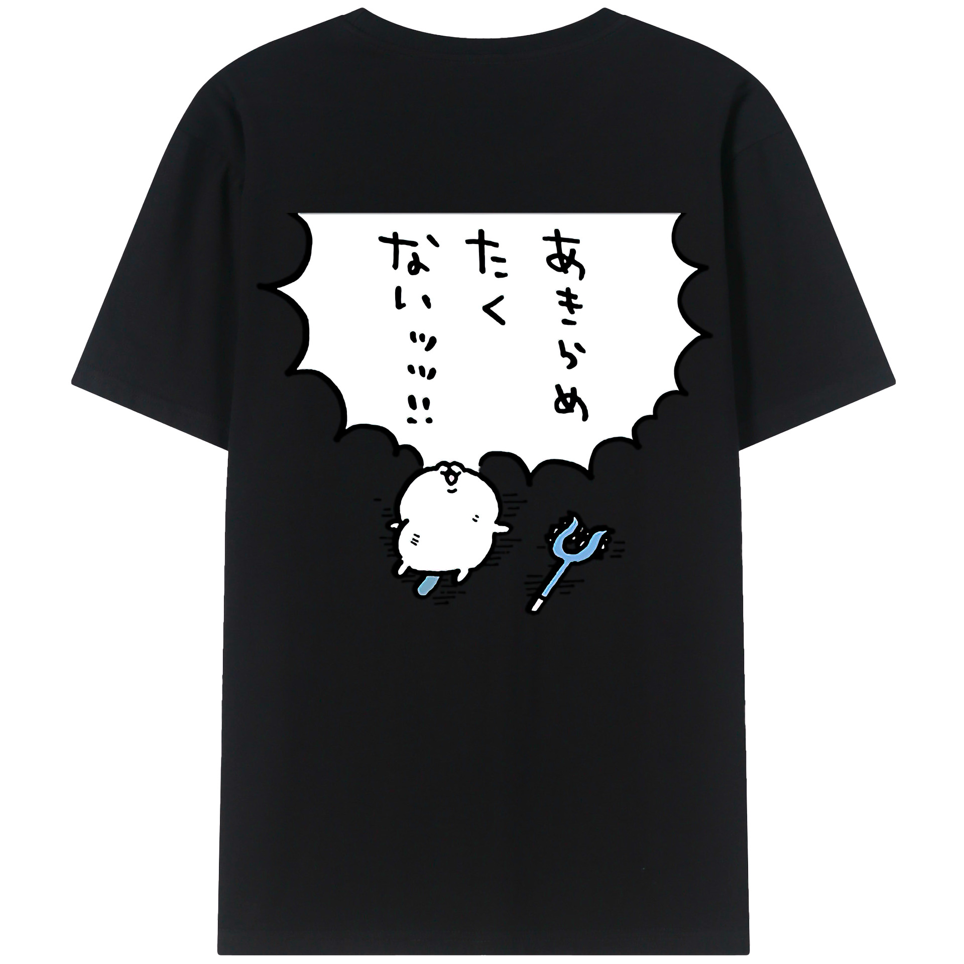 （画像用） ちいかわ ちいかわ Chii-kawa chiikawa 綿100％半袖Tシャツ（背面プリント）