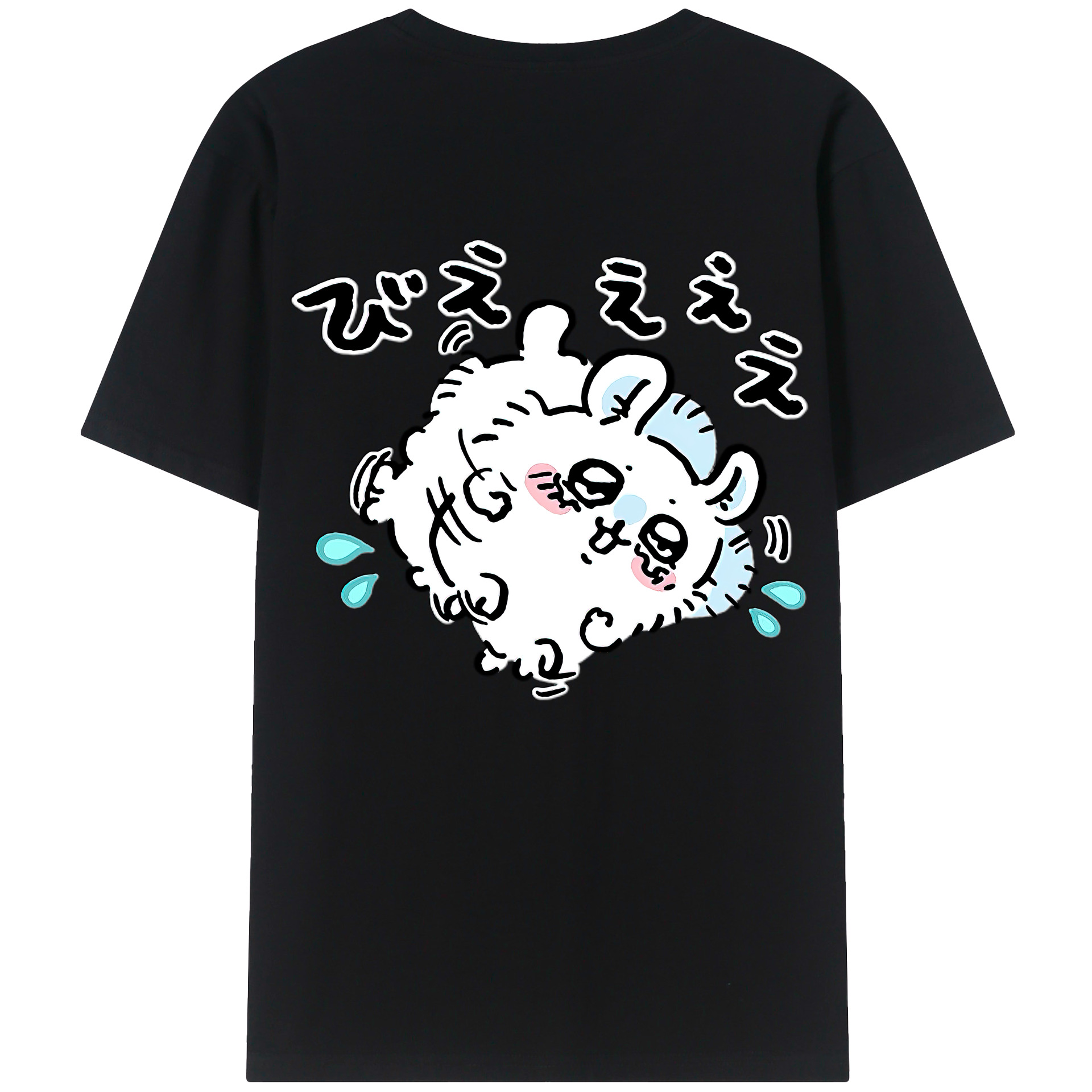 （画像用） ちいかわ モモンガ Chii-kawa Momonga 綿100％半袖Tシャツ（背面プリント）