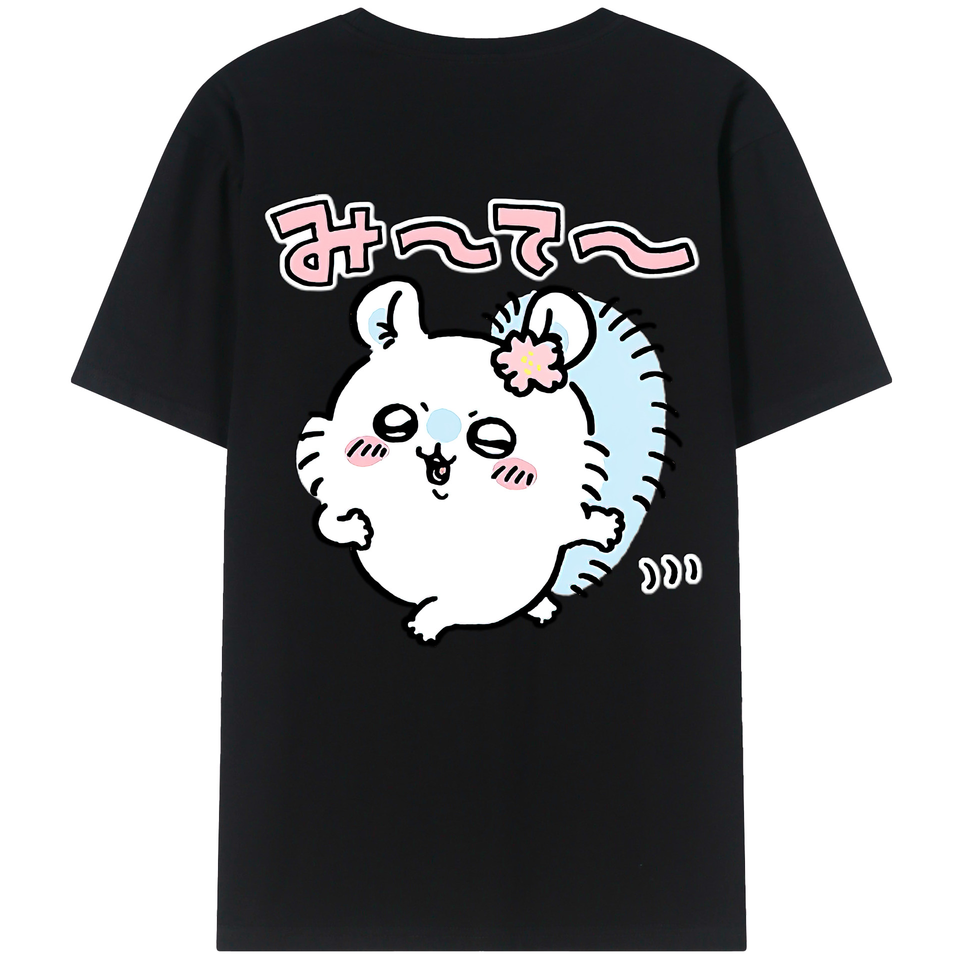 （画像用） ちいかわ モモンガ Chii-kawa Momonga 綿100％半袖Tシャツ（背面プリント）
