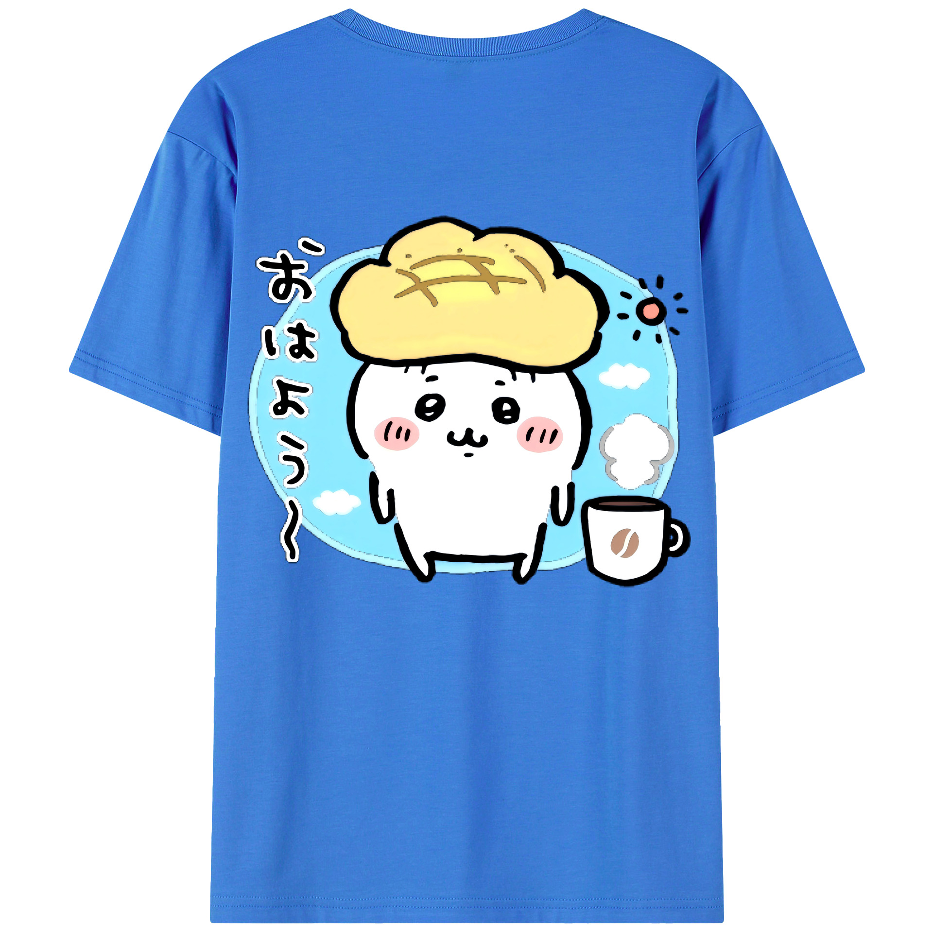 （画像用） ちいかわ ちいかわ Chii-kawa chiikawa 綿100％半袖Tシャツ（背面プリント）