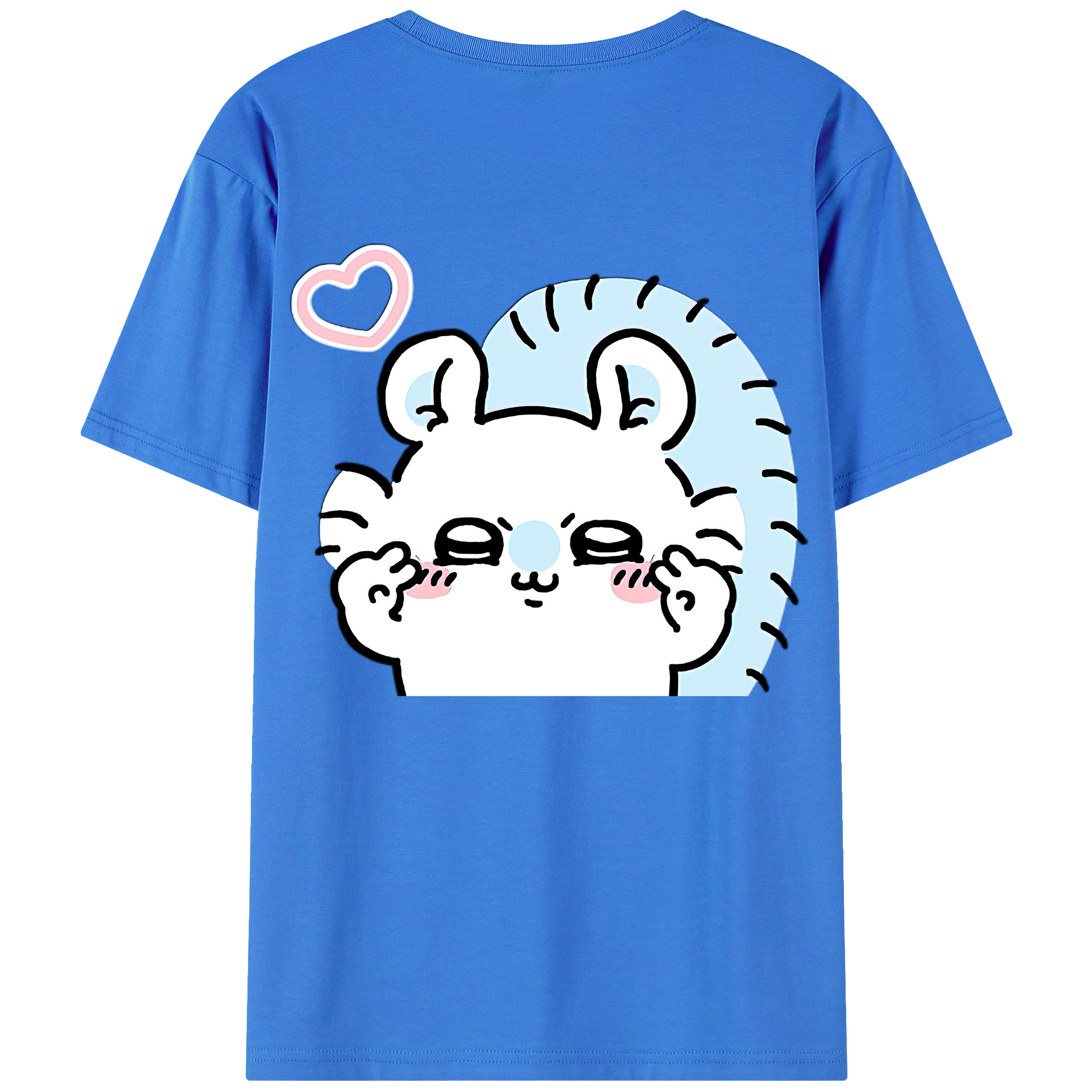 （画像用） ちいかわ モモンガ Chii-kawa Momonga 綿100％半袖Tシャツ（背面プリント）