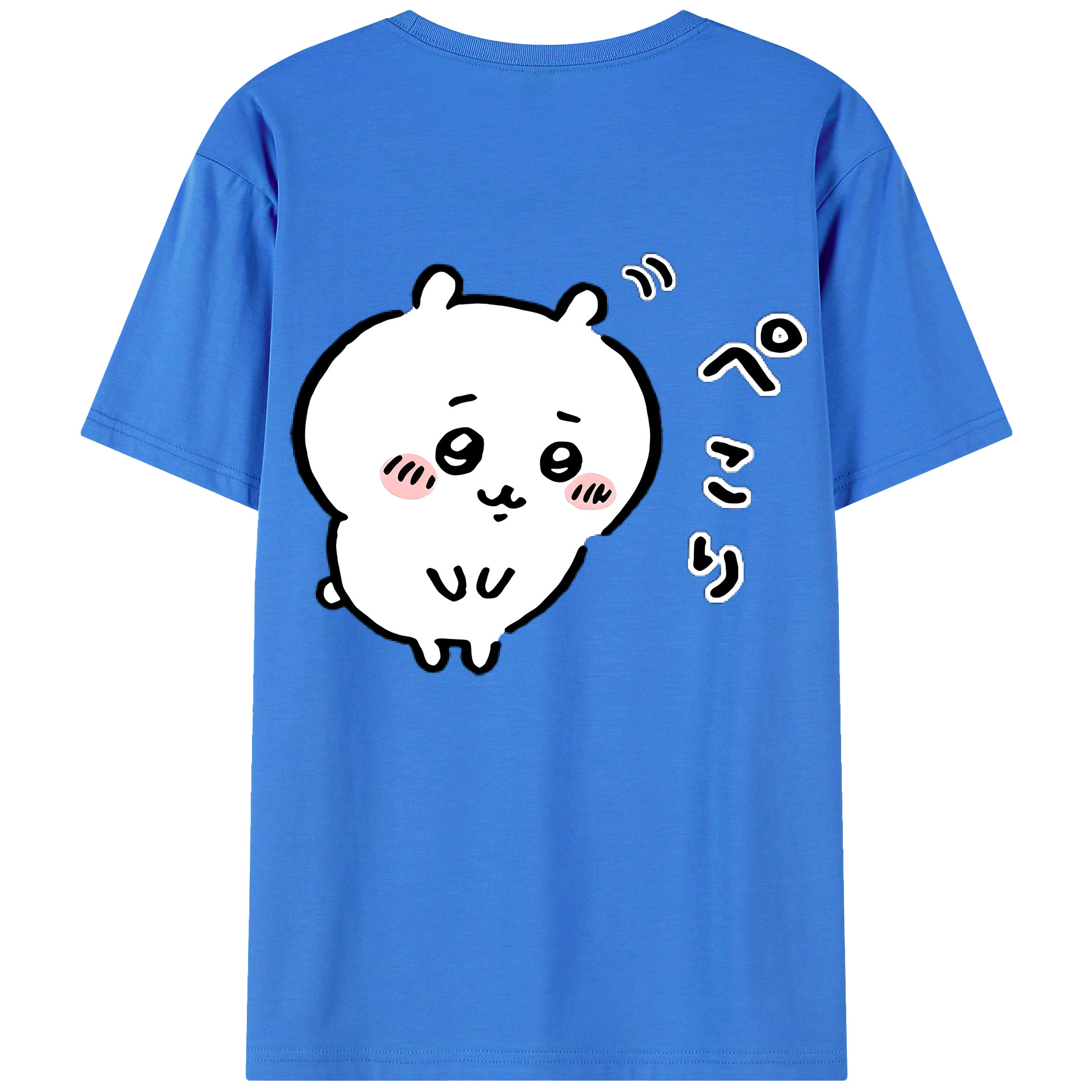 （画像用） ちいかわ ちいかわ Chii-kawa chiikawa 綿100％半袖Tシャツ（背面プリント）
