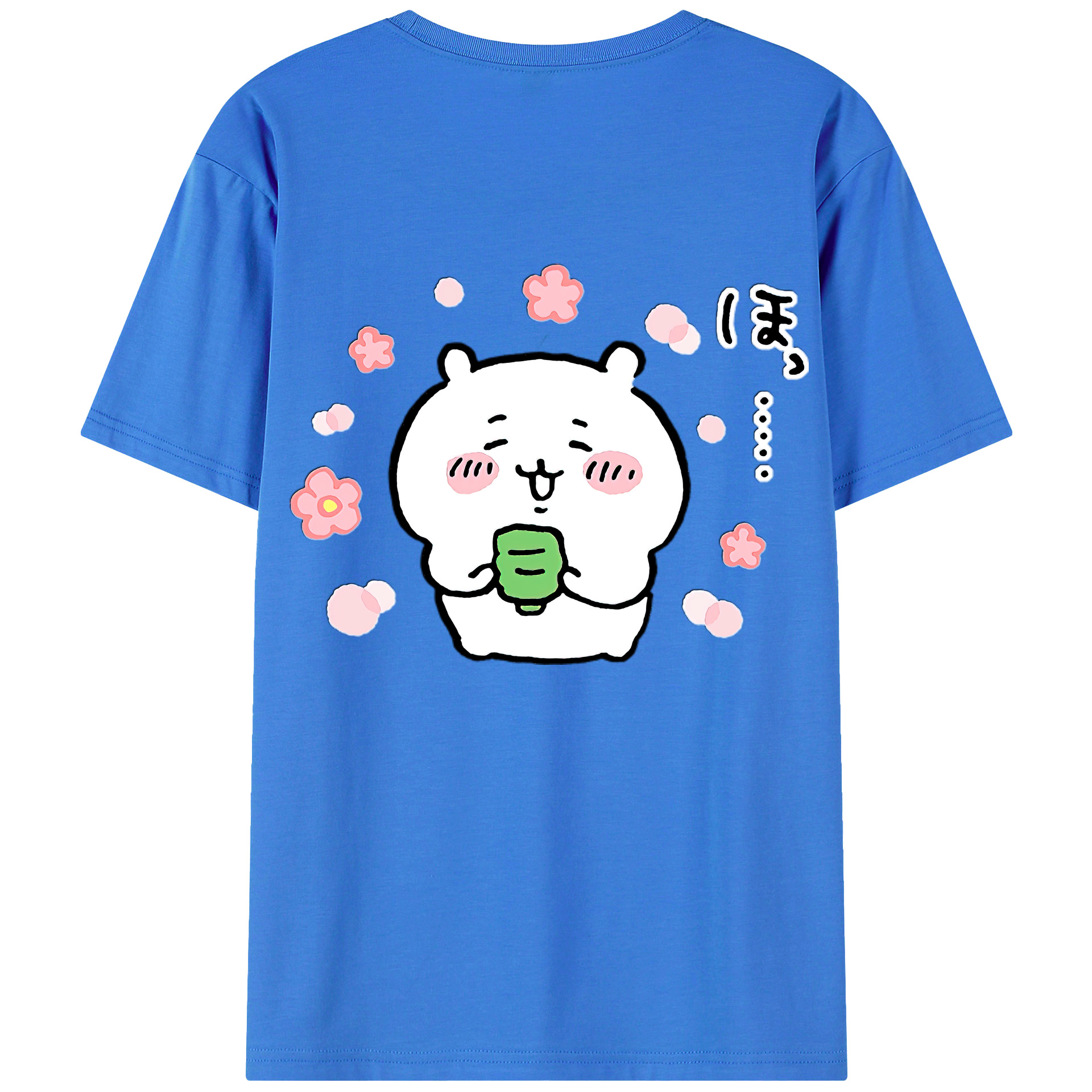 （画像用） ちいかわ ちいかわ Chii-kawa chiikawa 綿100％半袖Tシャツ（背面プリント）