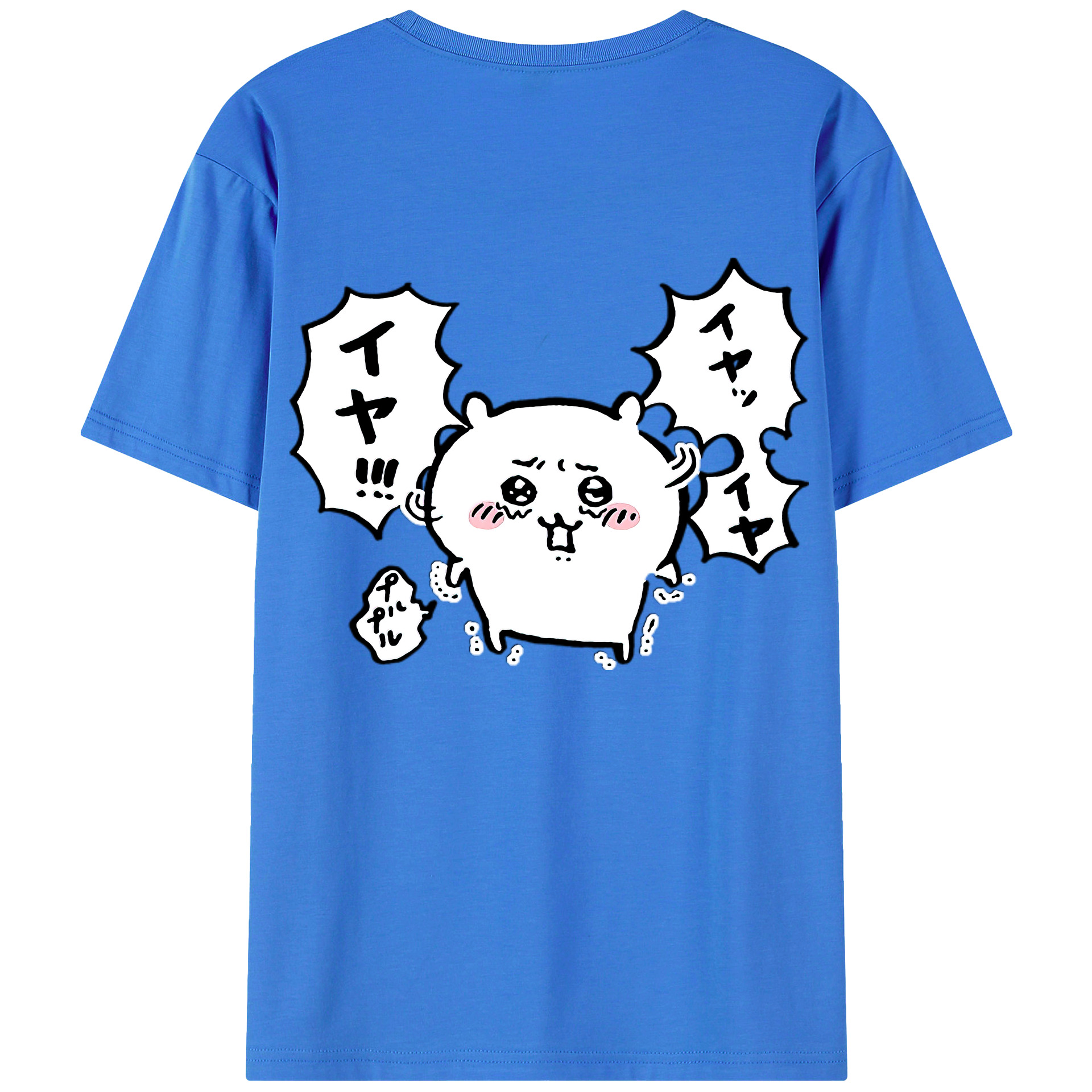 （画像用） ちいかわ ちいかわ Chii-kawa chiikawa 綿100％半袖Tシャツ（背面プリント）