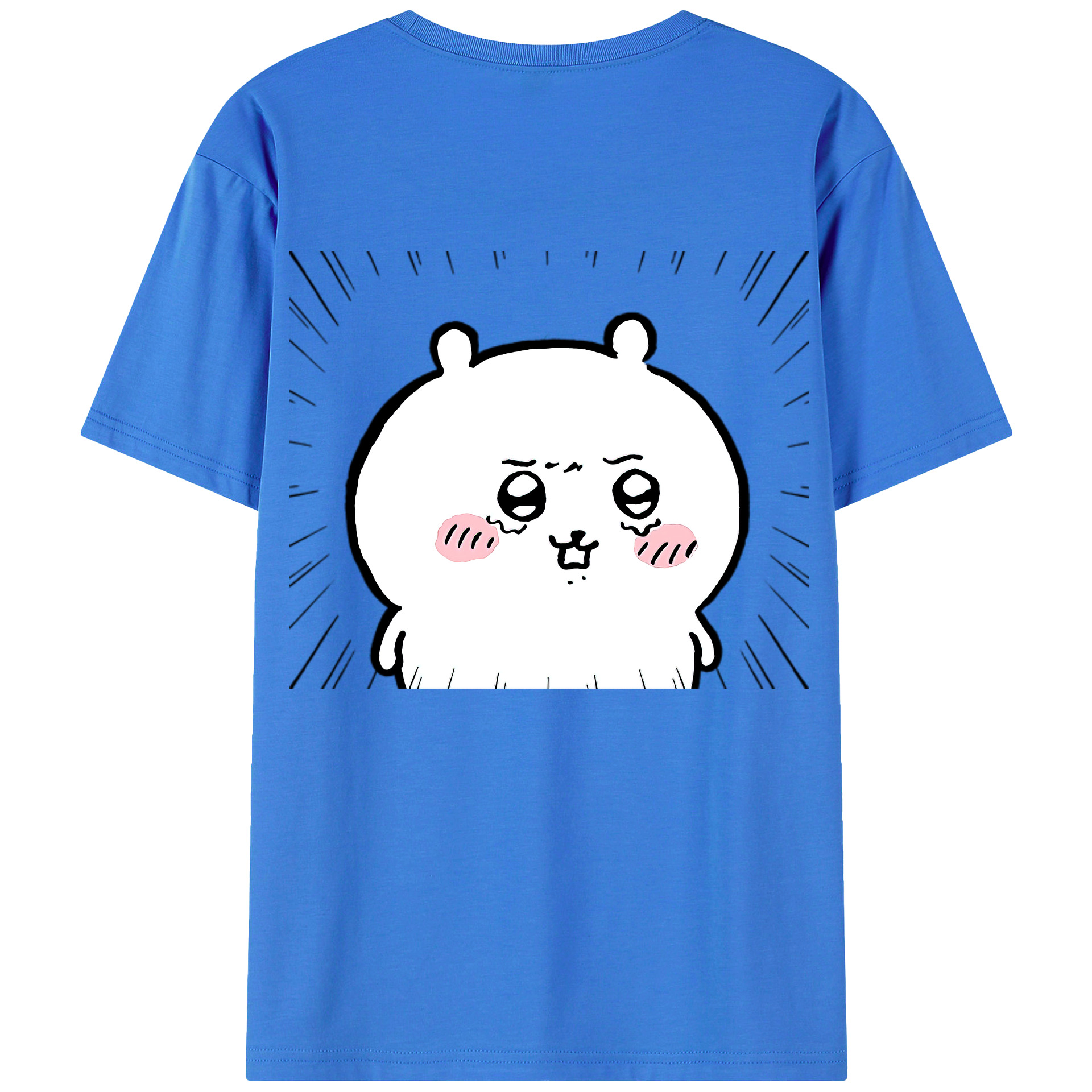 （画像用） ちいかわ ちいかわ Chii-kawa chiikawa 綿100％半袖Tシャツ（背面プリント）